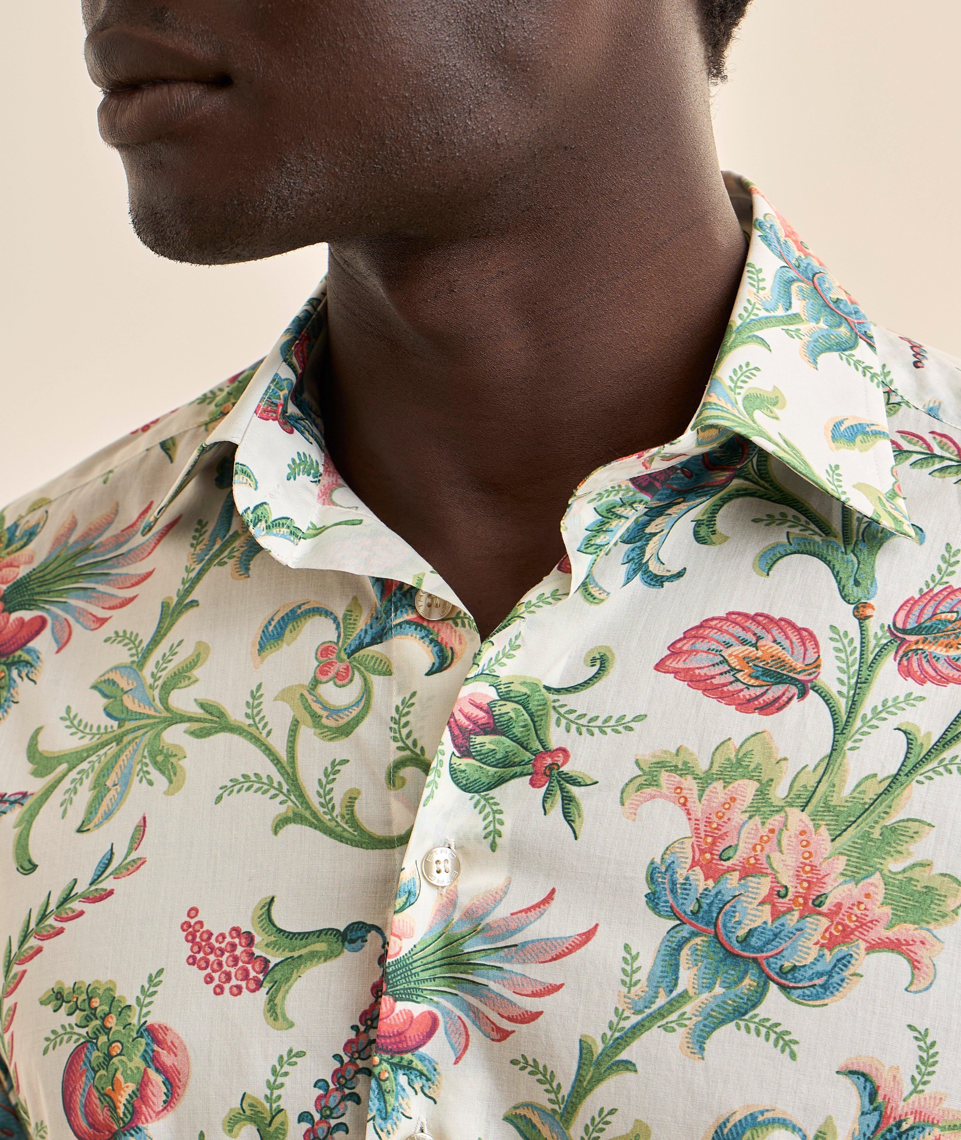 Chemise coton floral image 3