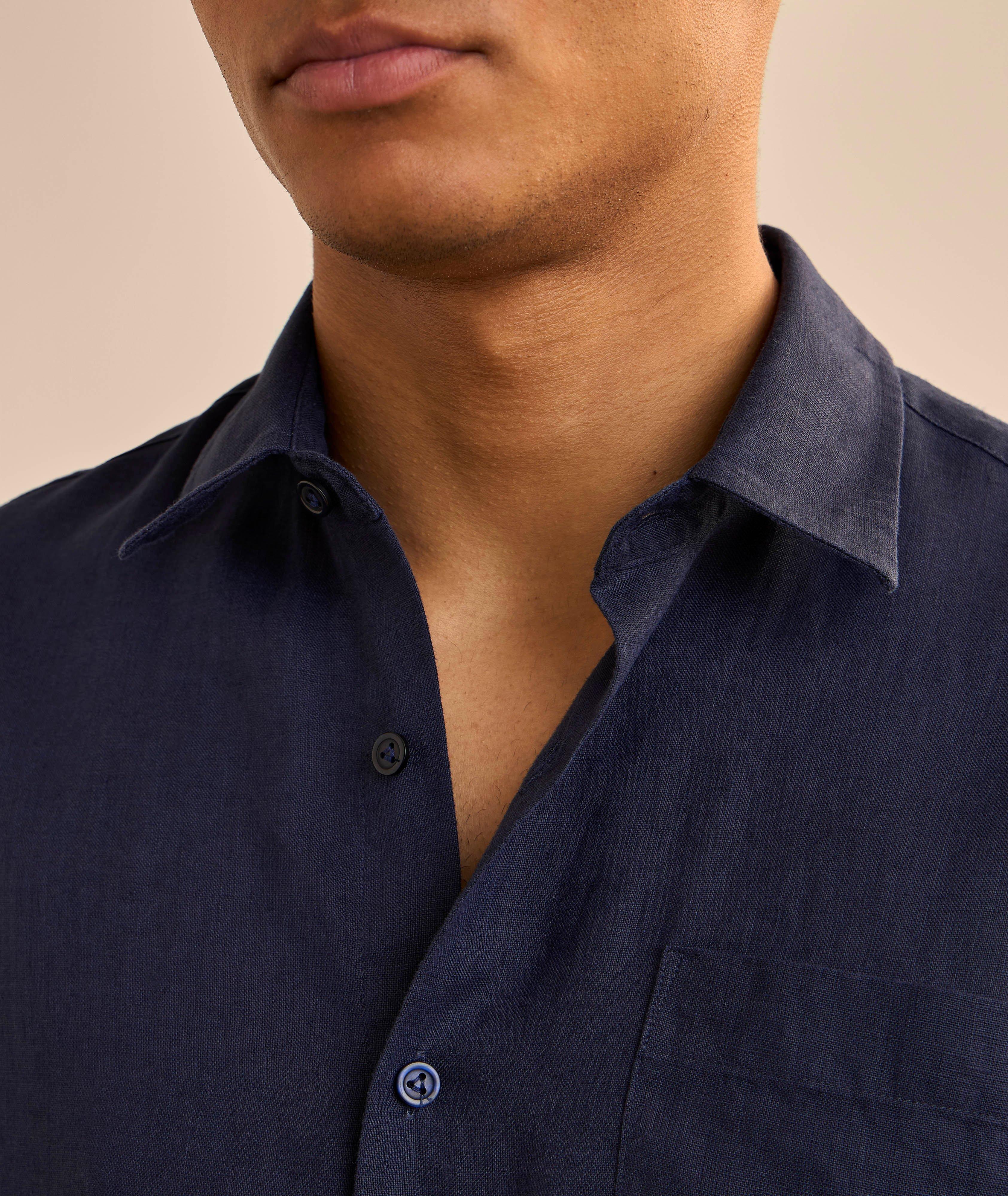 Solid Linen Shirt image 3