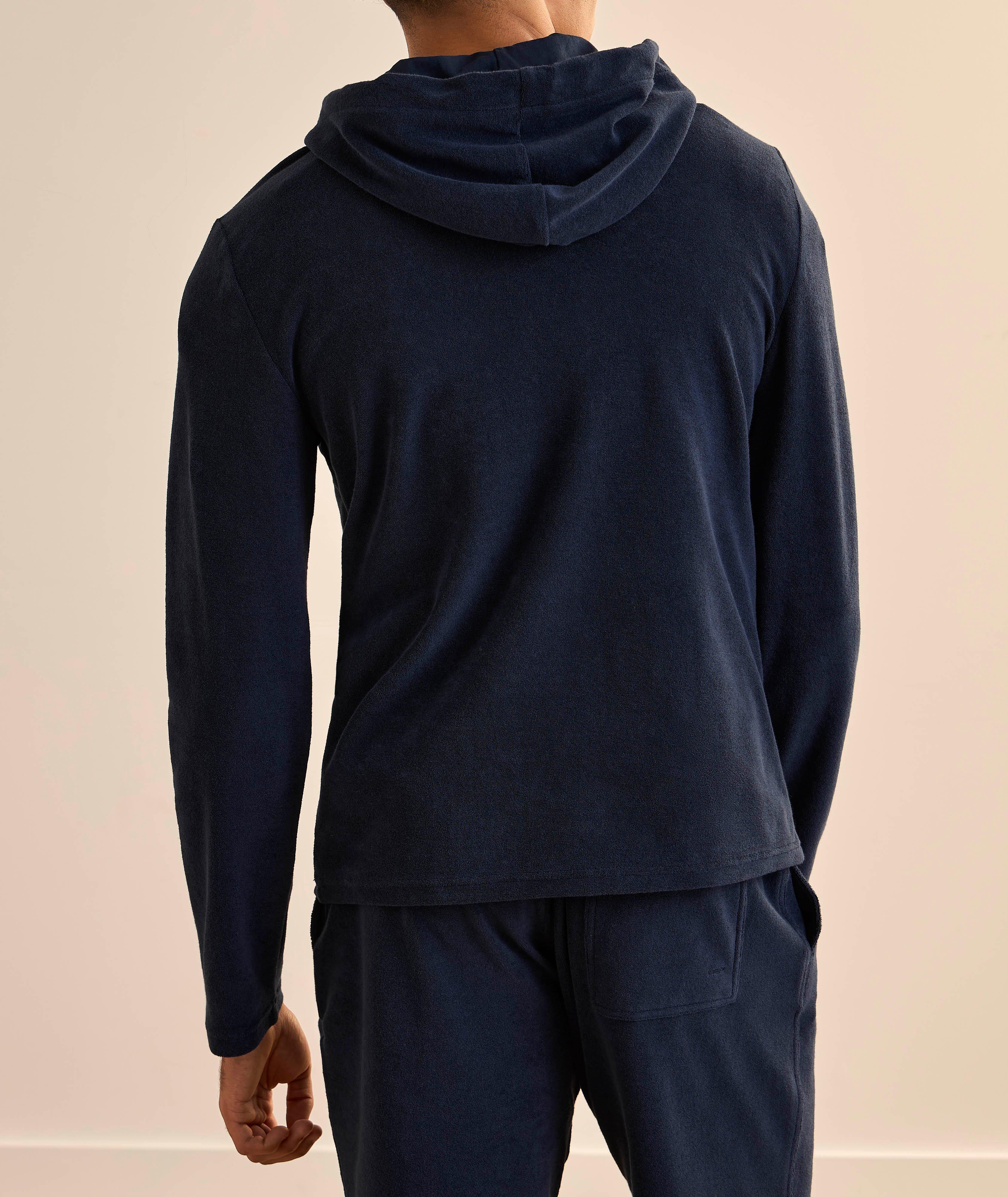 Terry Cotton Hooded Sweater  image 2