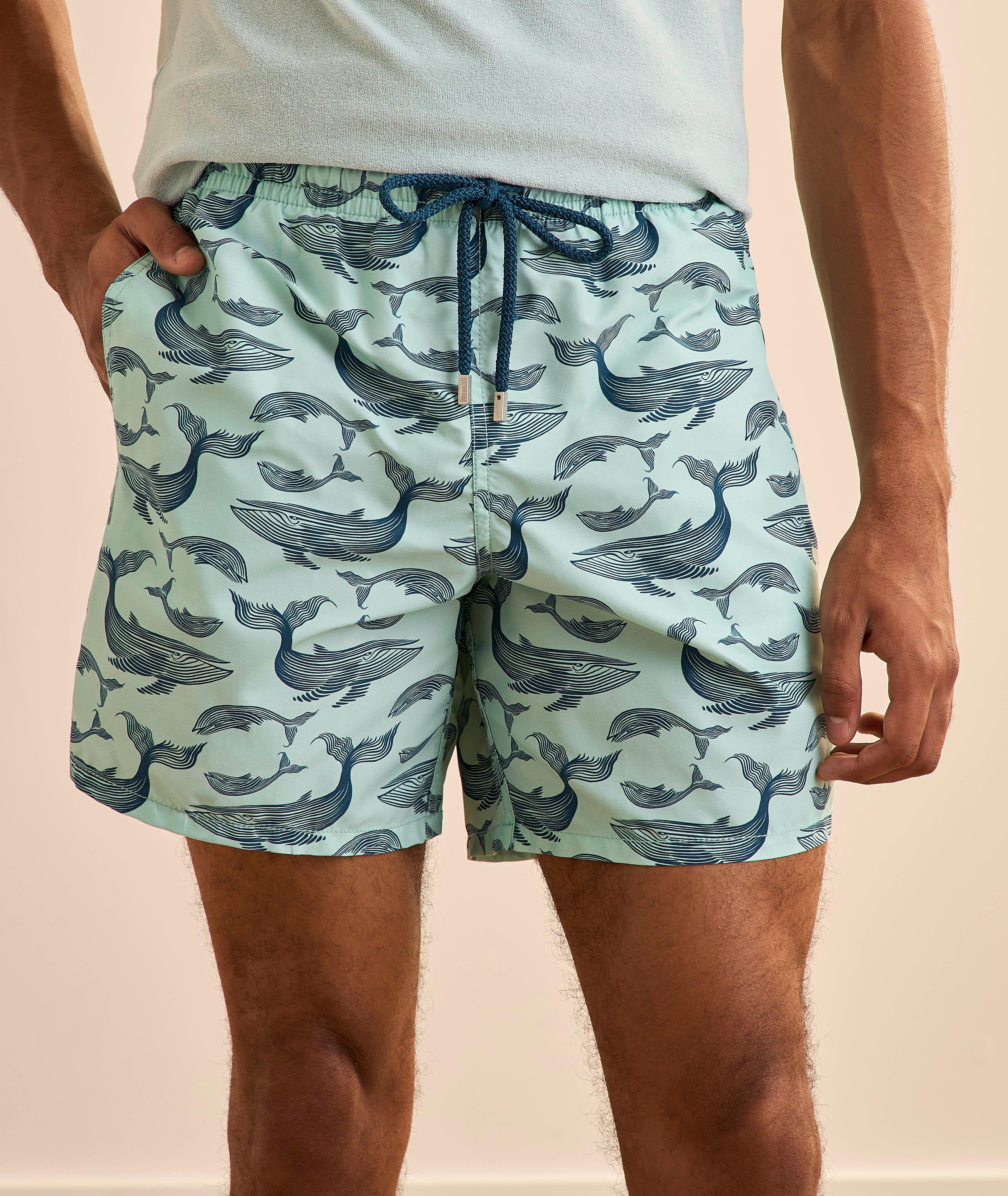 Short de bain baleines bleu image 1