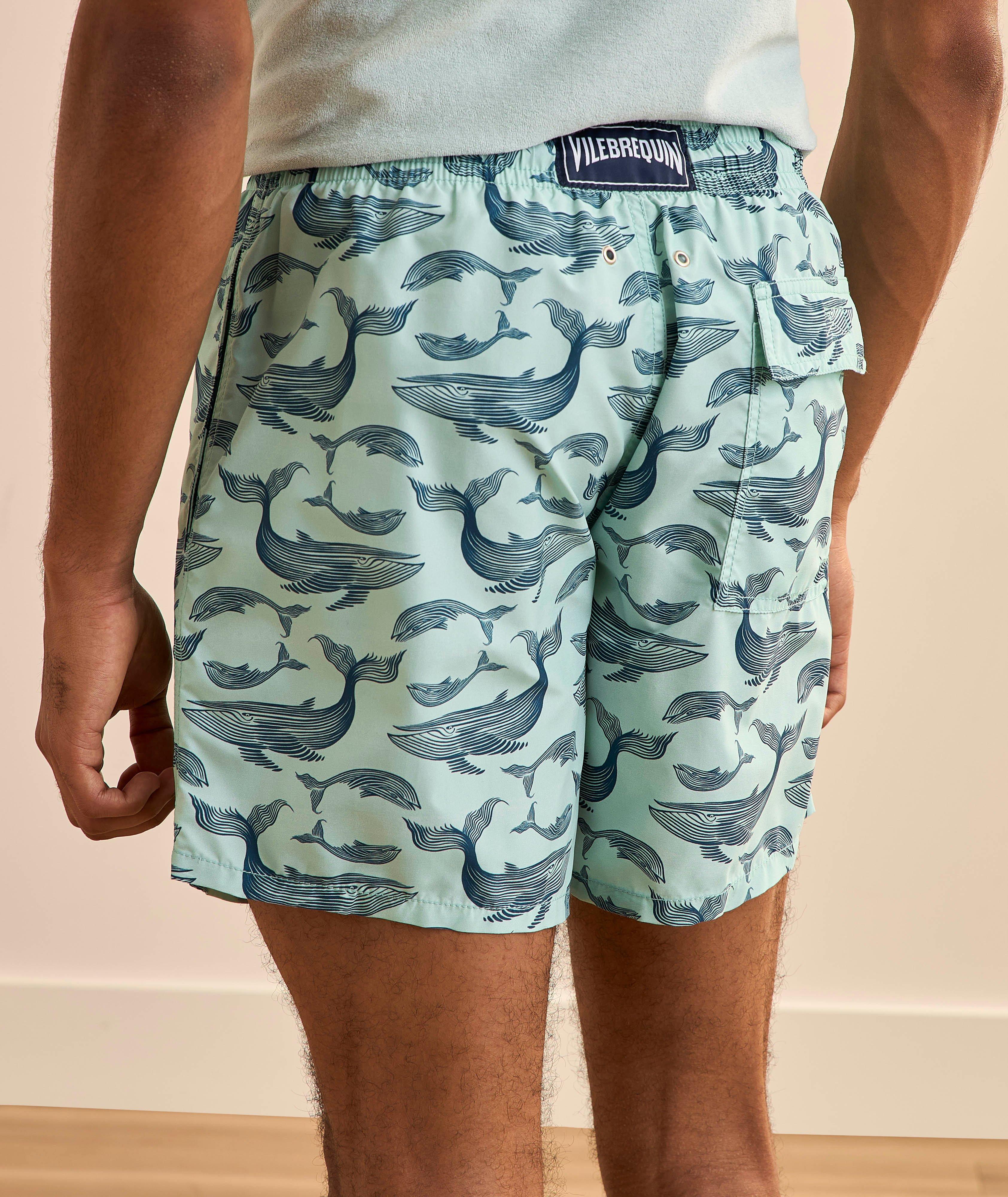 Short de bain baleines bleu image 2