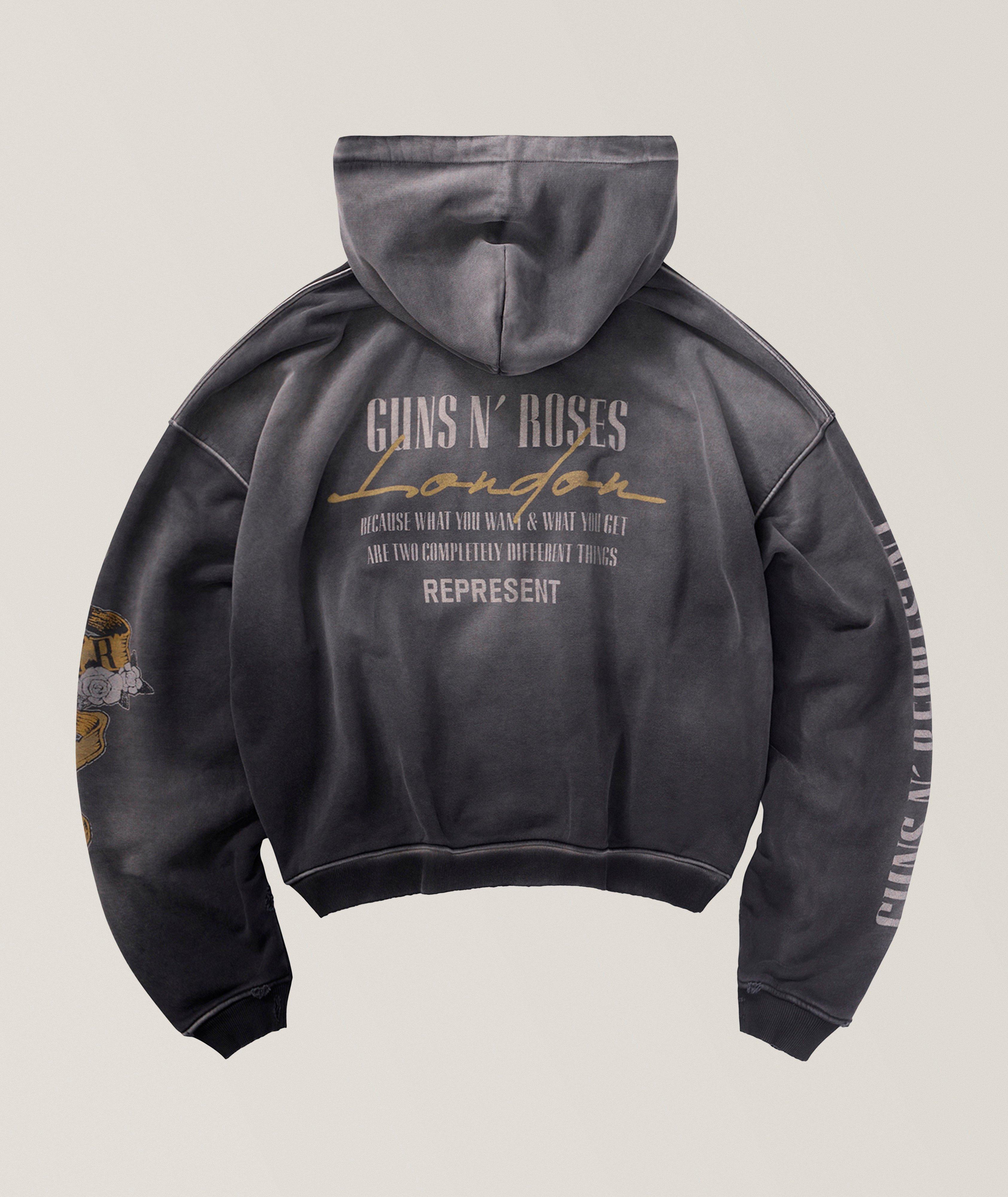 X Guns N' Roses Cross Full-Zip Hooded Sweatshirt image 1