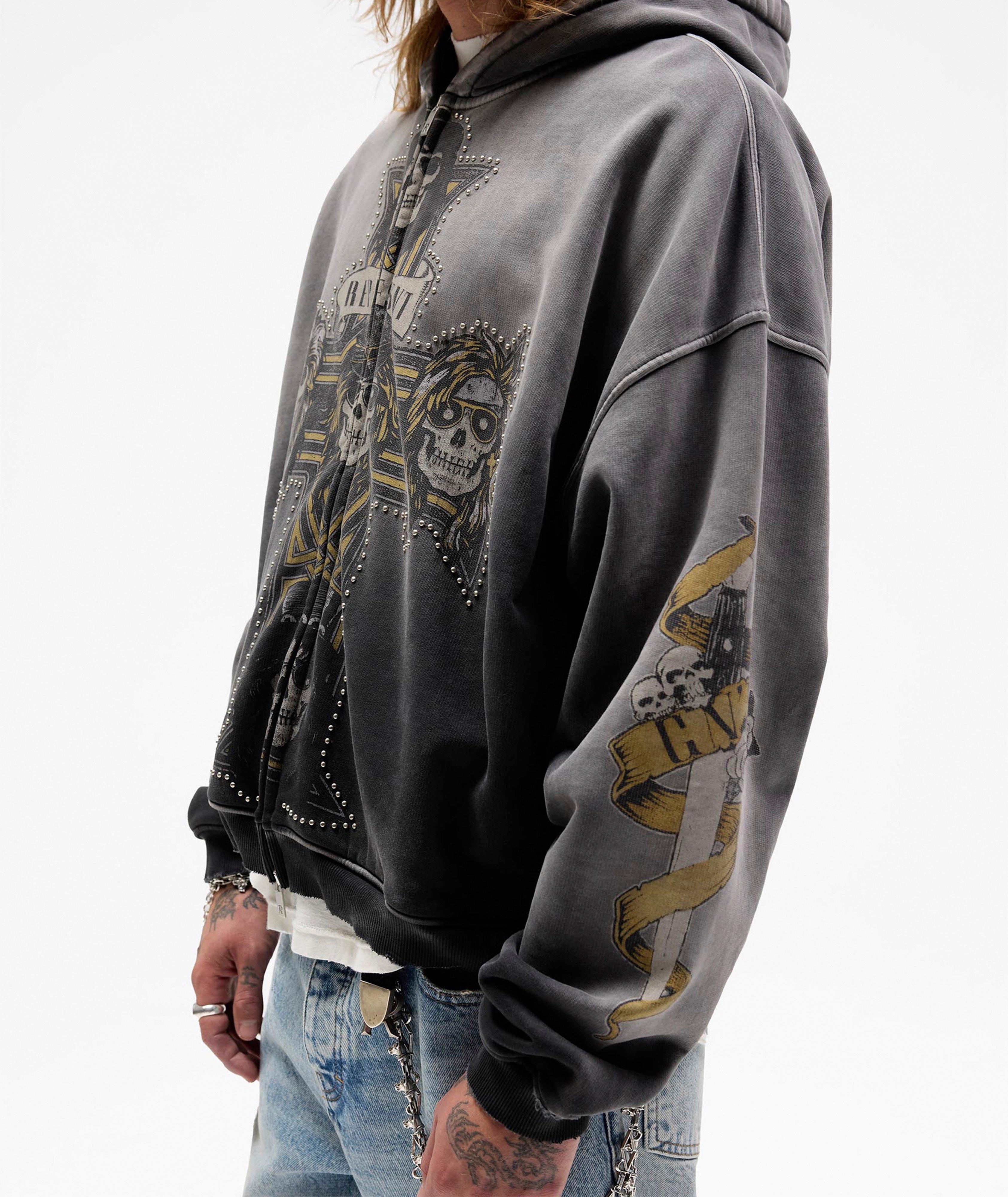 X Guns N' Roses Cross Full-Zip Hooded Sweatshirt image 4