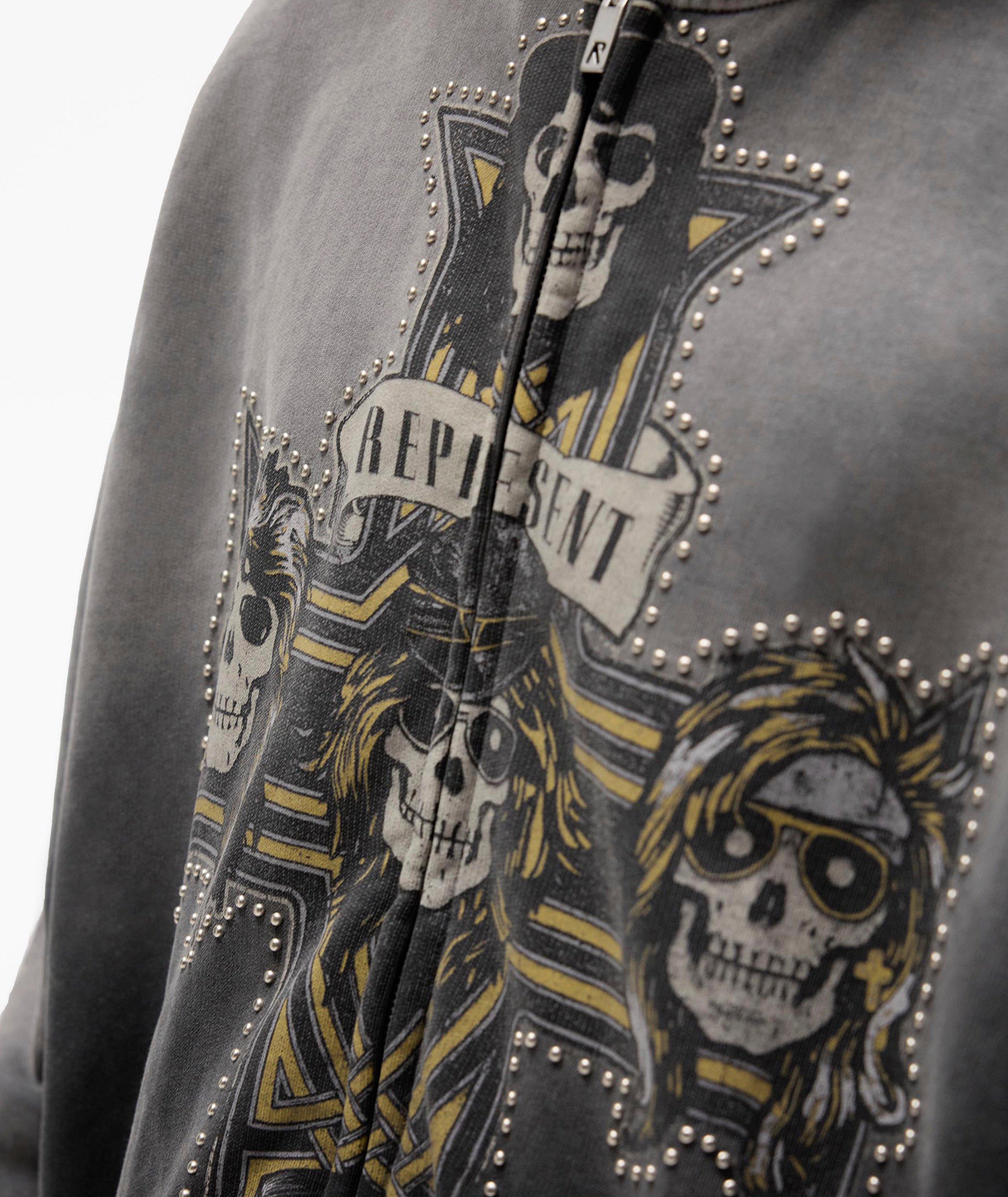 X Guns N' Roses Cross Full-Zip Hooded Sweatshirt image 5