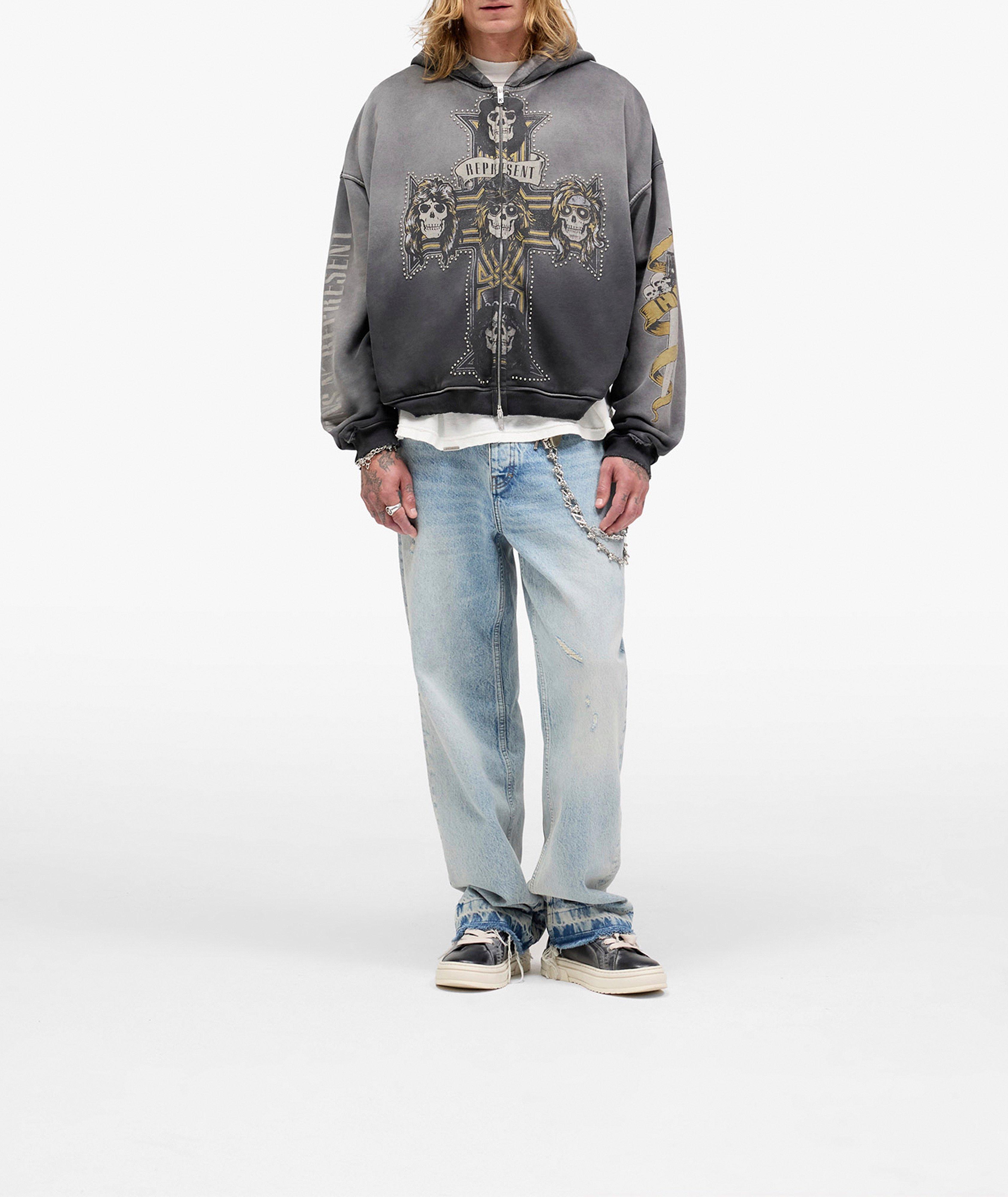 X Guns N' Roses Cross Full-Zip Hooded Sweatshirt image 7