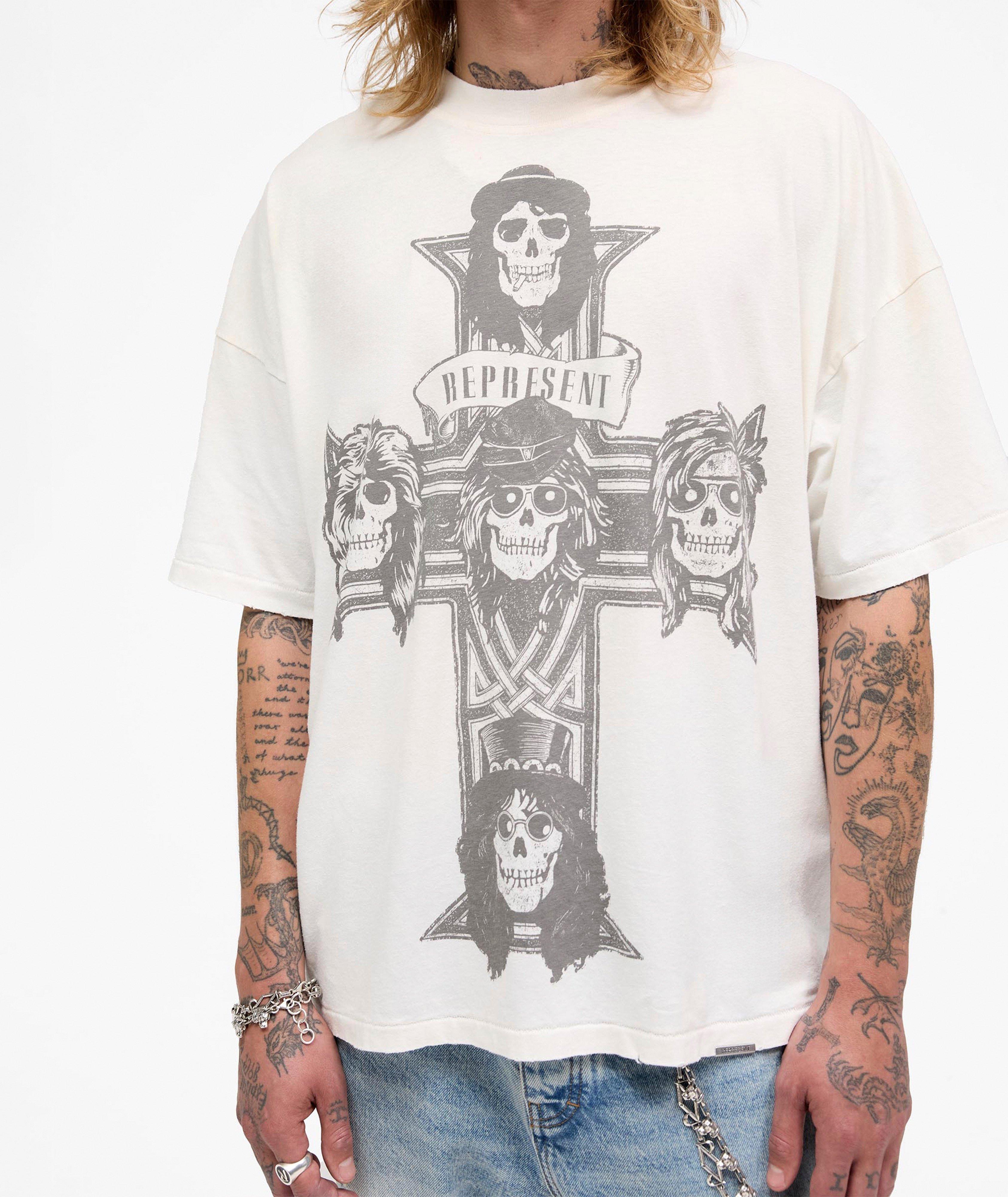 X Guns N' Roses Cross T-Shirt image 4