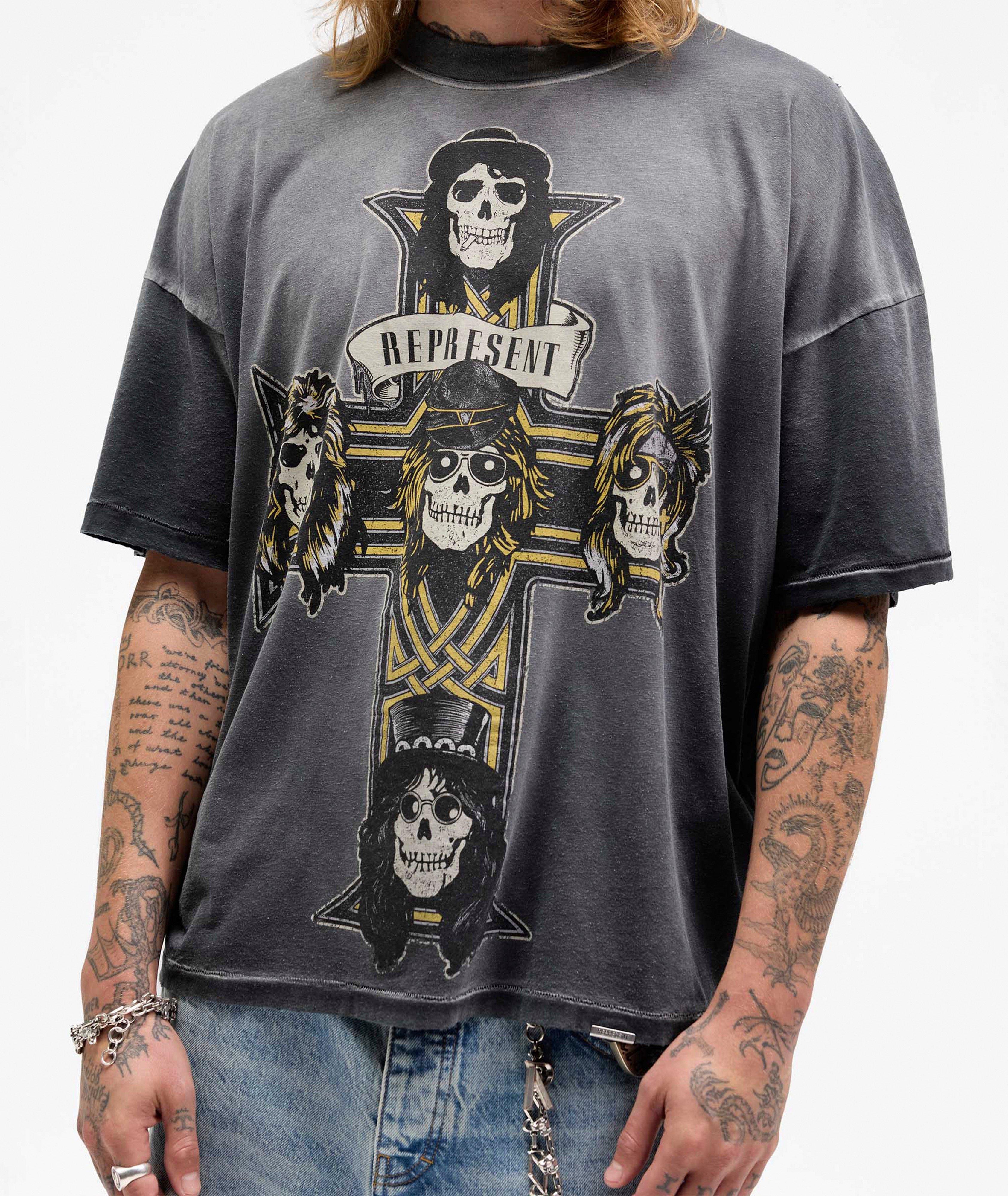 X Guns N' Roses Cross T-Shirt image 4