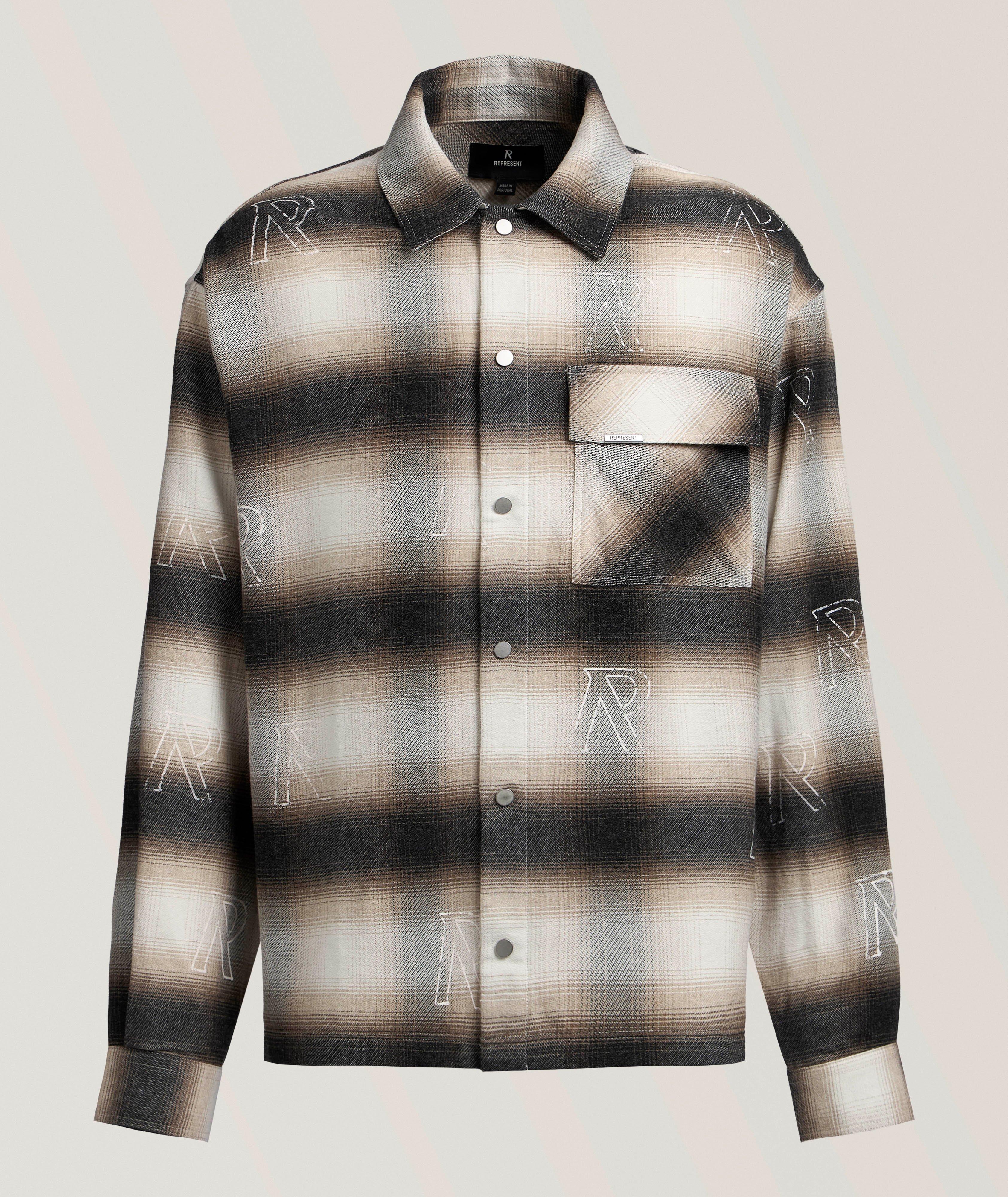 Allover Initial Check Flannel Overshirt image 0