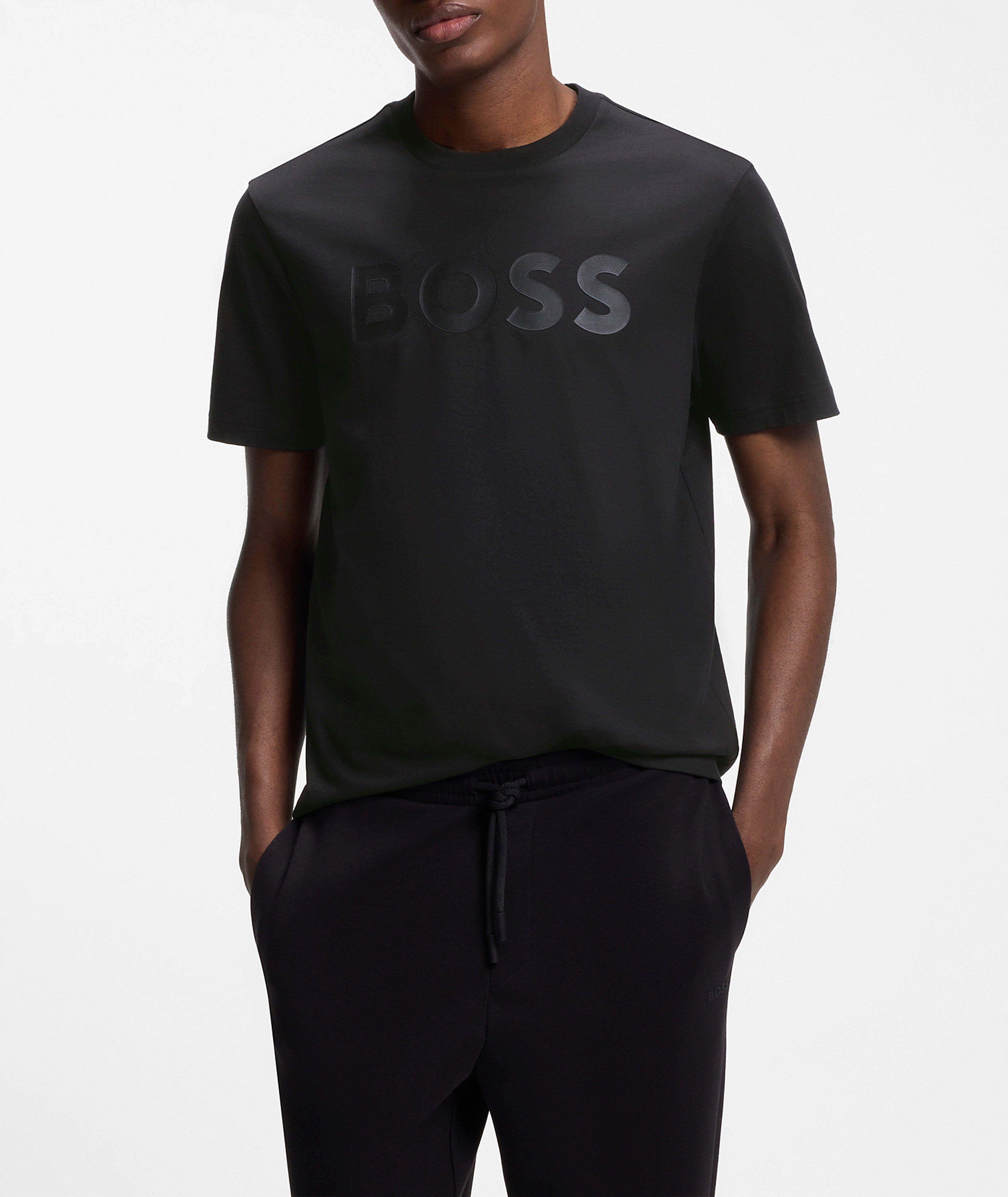 Structure Tonal Logo Cotton T-Shirt  image 1