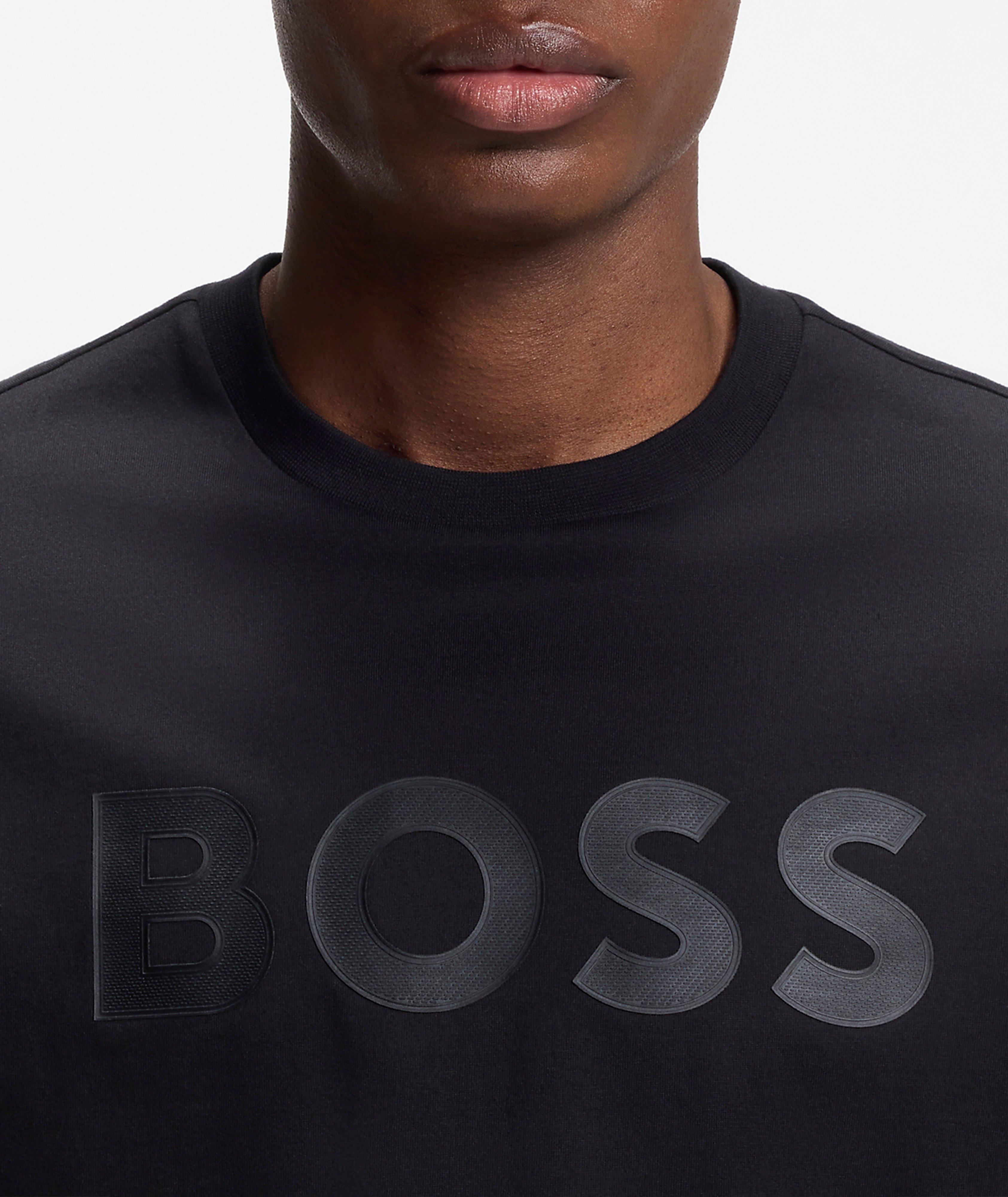 Structure Tonal Logo Cotton T-Shirt  image 3