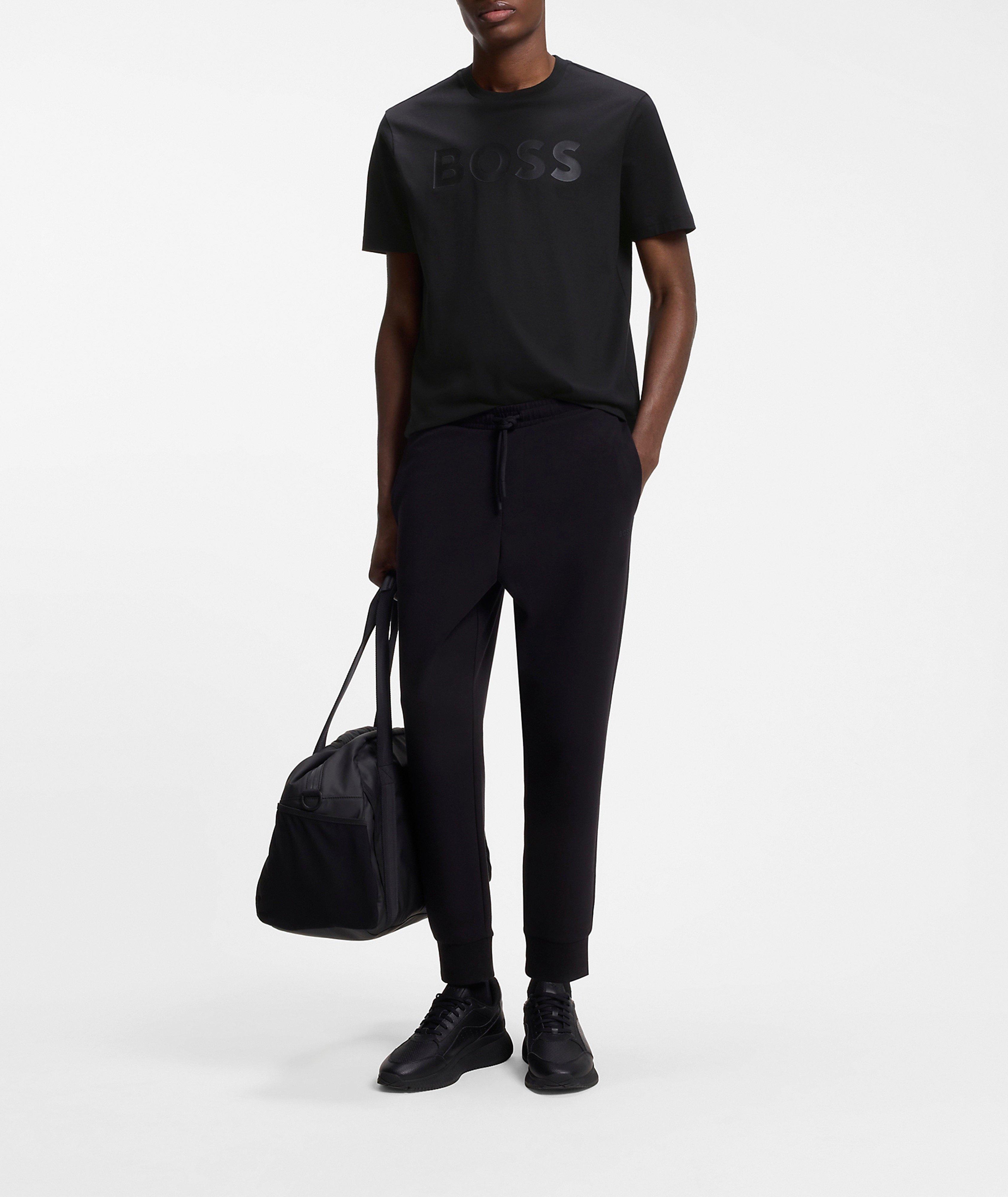 Structure Tonal Logo Cotton T-Shirt  image 4