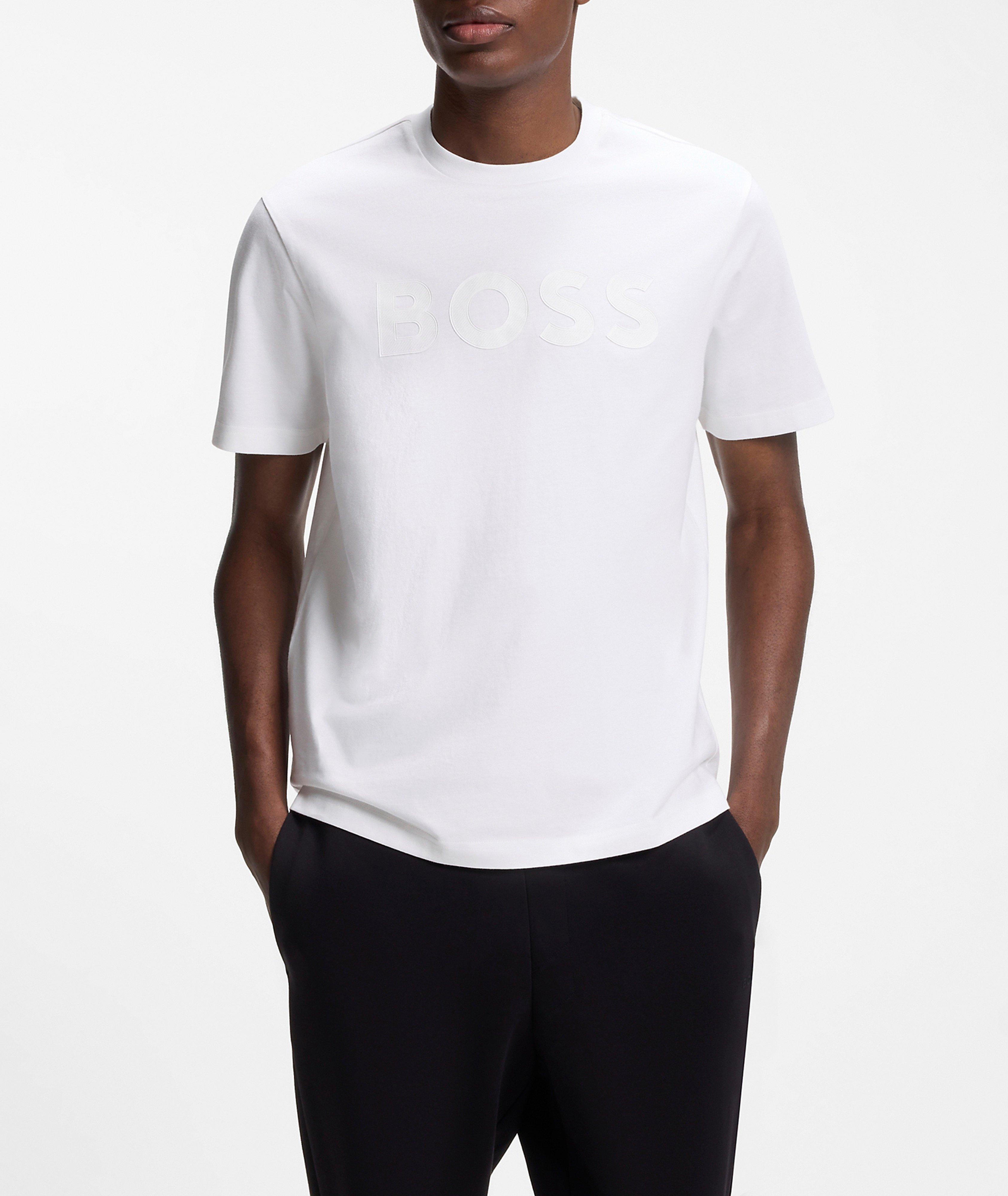 Structure Tonal Logo Cotton T-Shirt  image 1