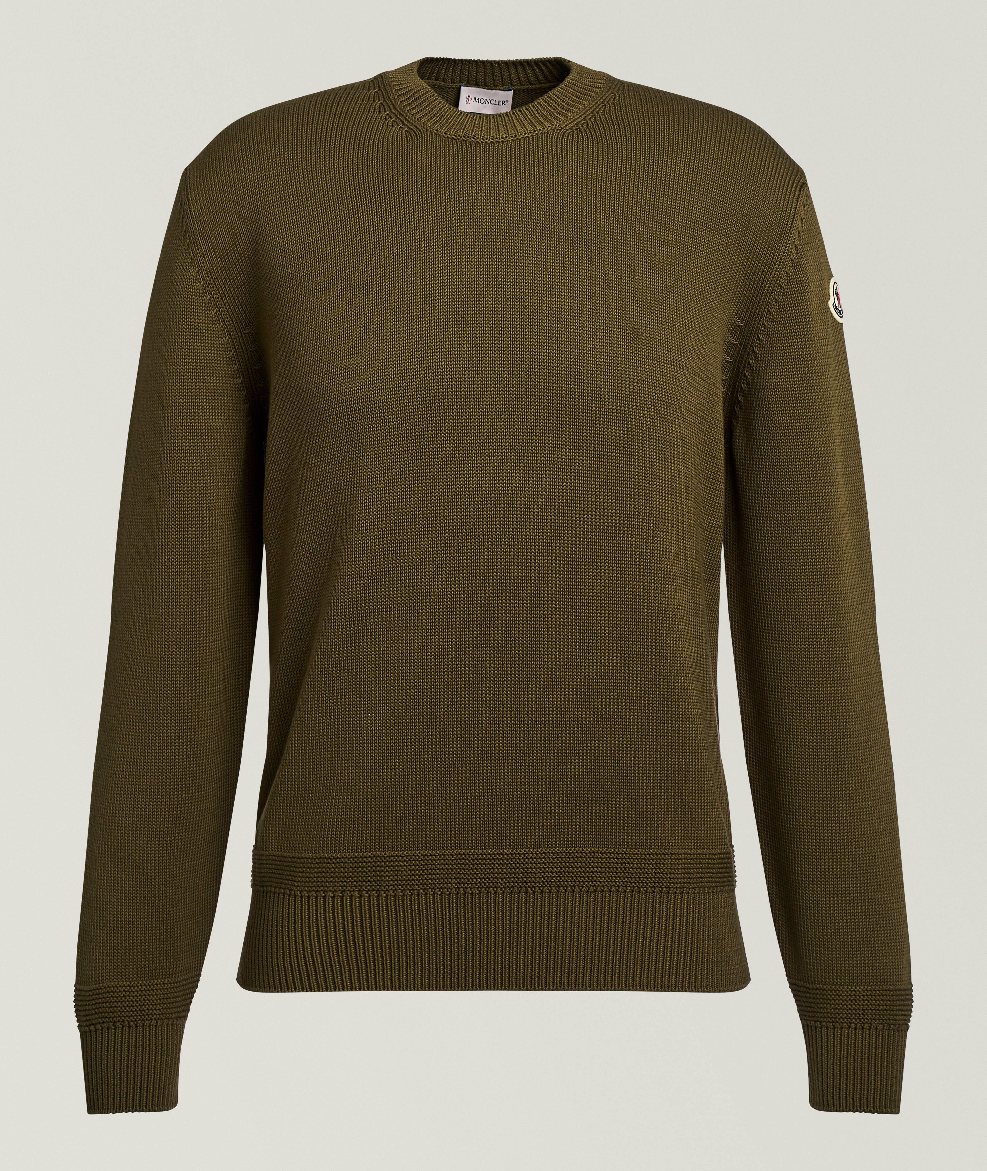 Moncler Pull coton écusson logo
