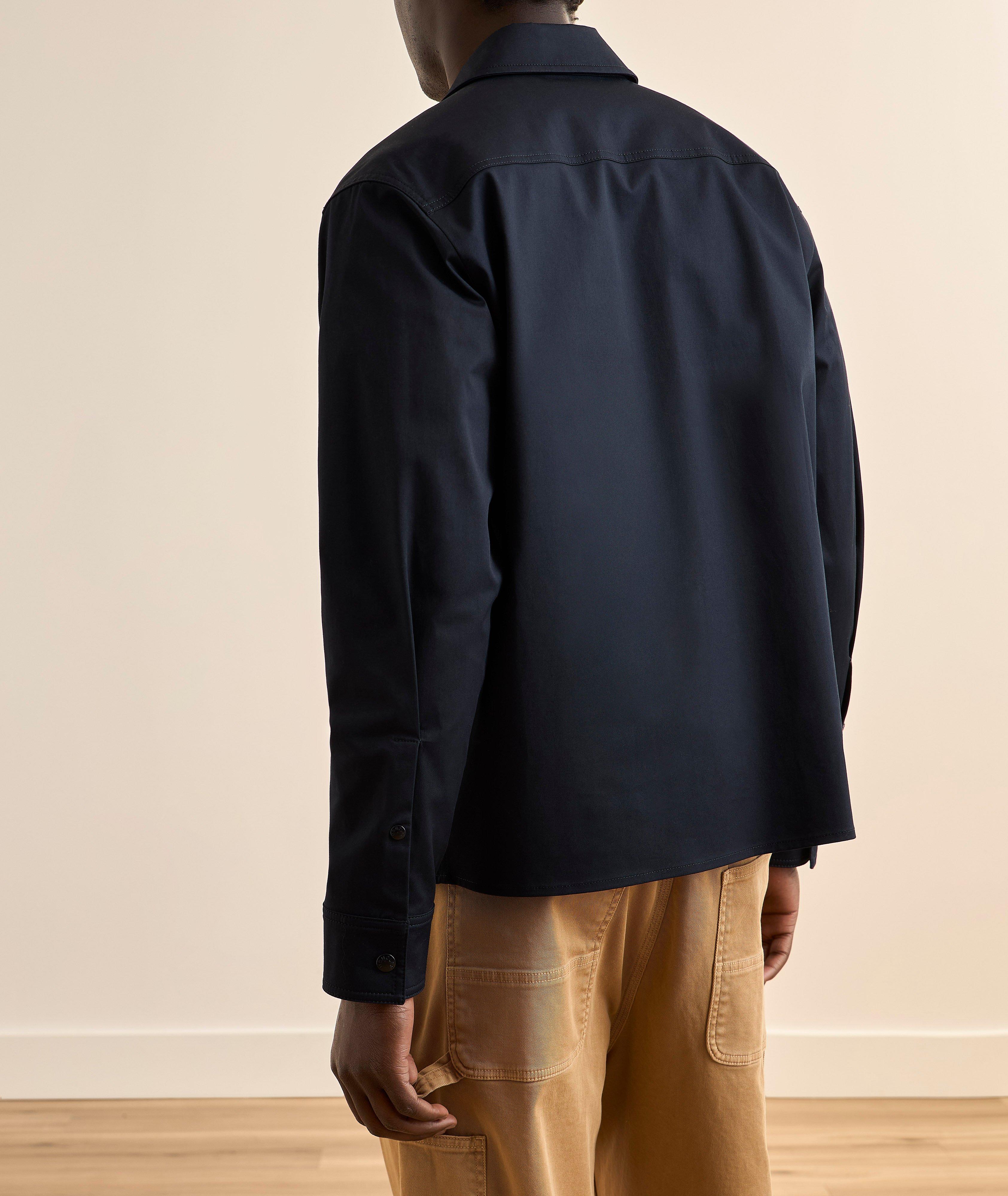 Veste-chemise coton mélangé gabardine image 2