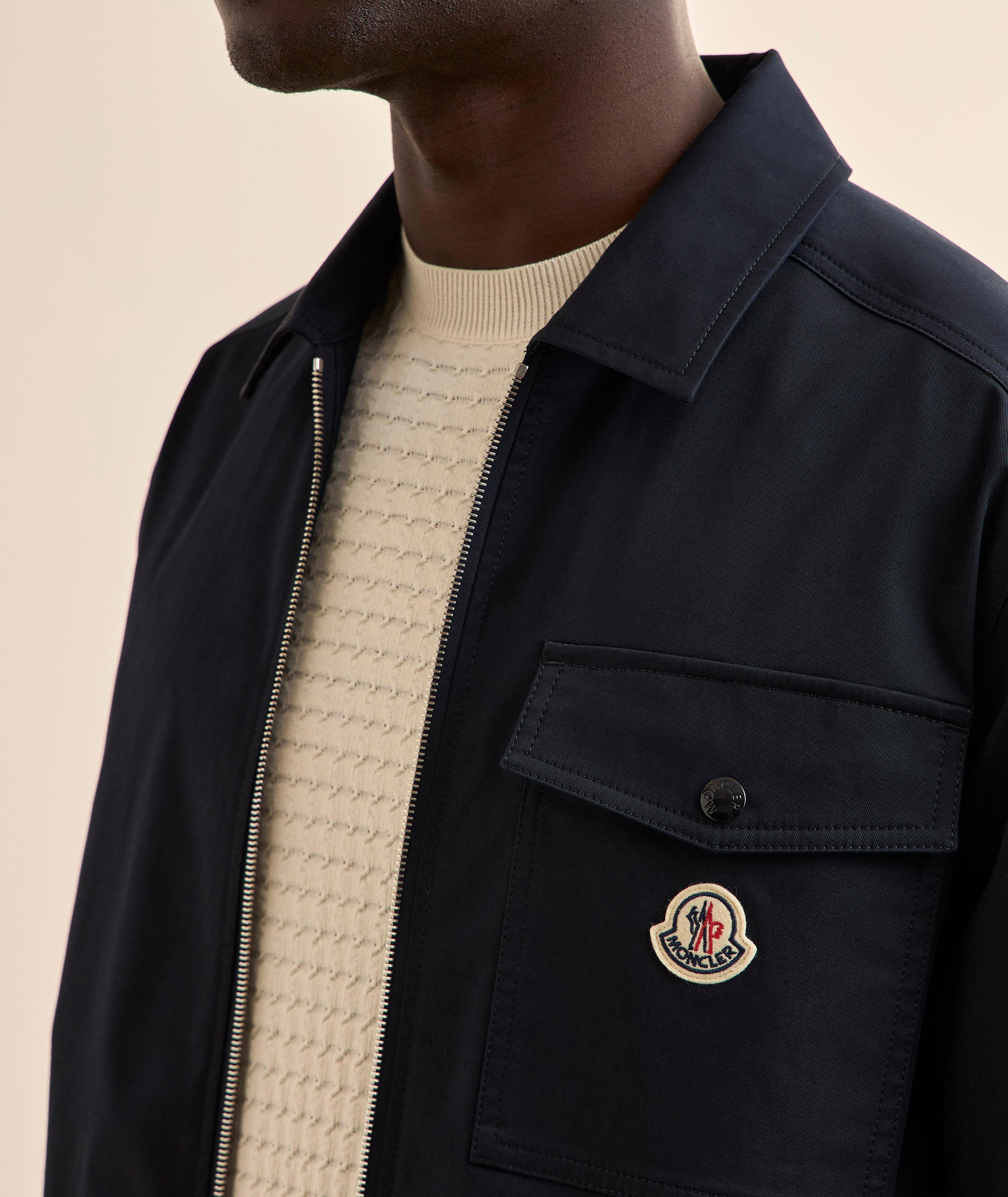 Veste-chemise coton mélangé gabardine image 3