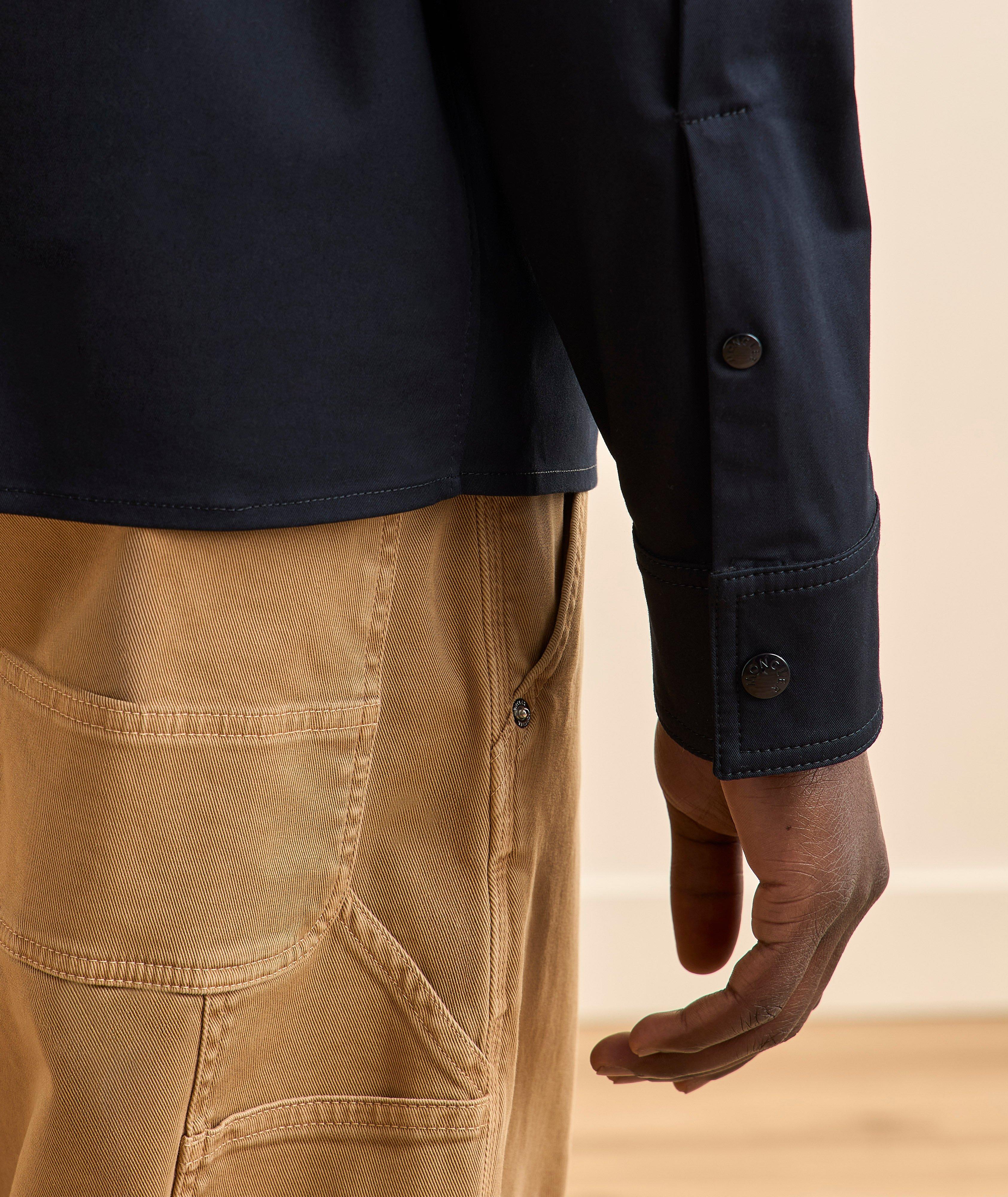 Veste-chemise coton mélangé gabardine image 4