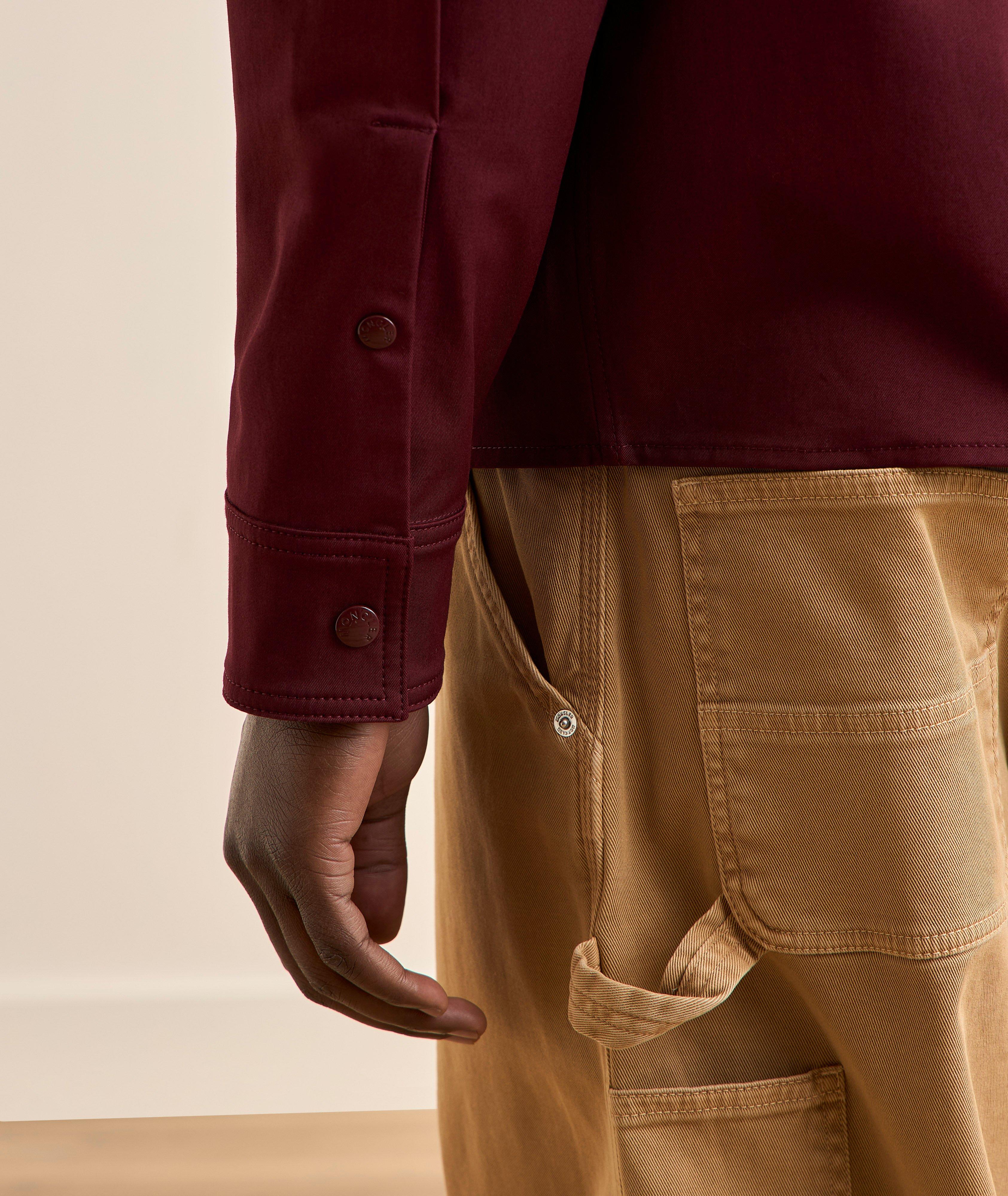 Veste-chemise coton mélangé gabardine image 3