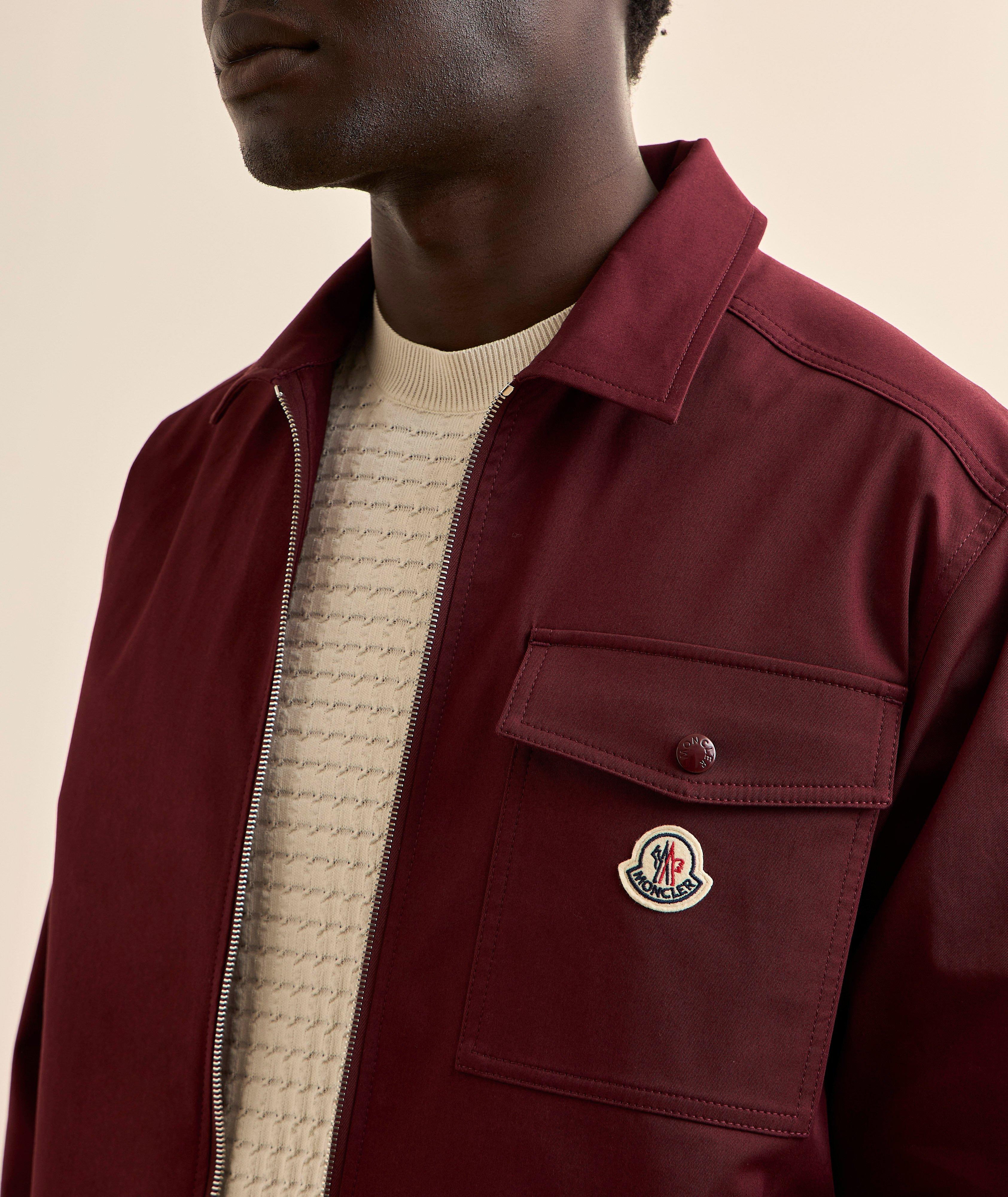 Veste-chemise coton mélangé gabardine image 4