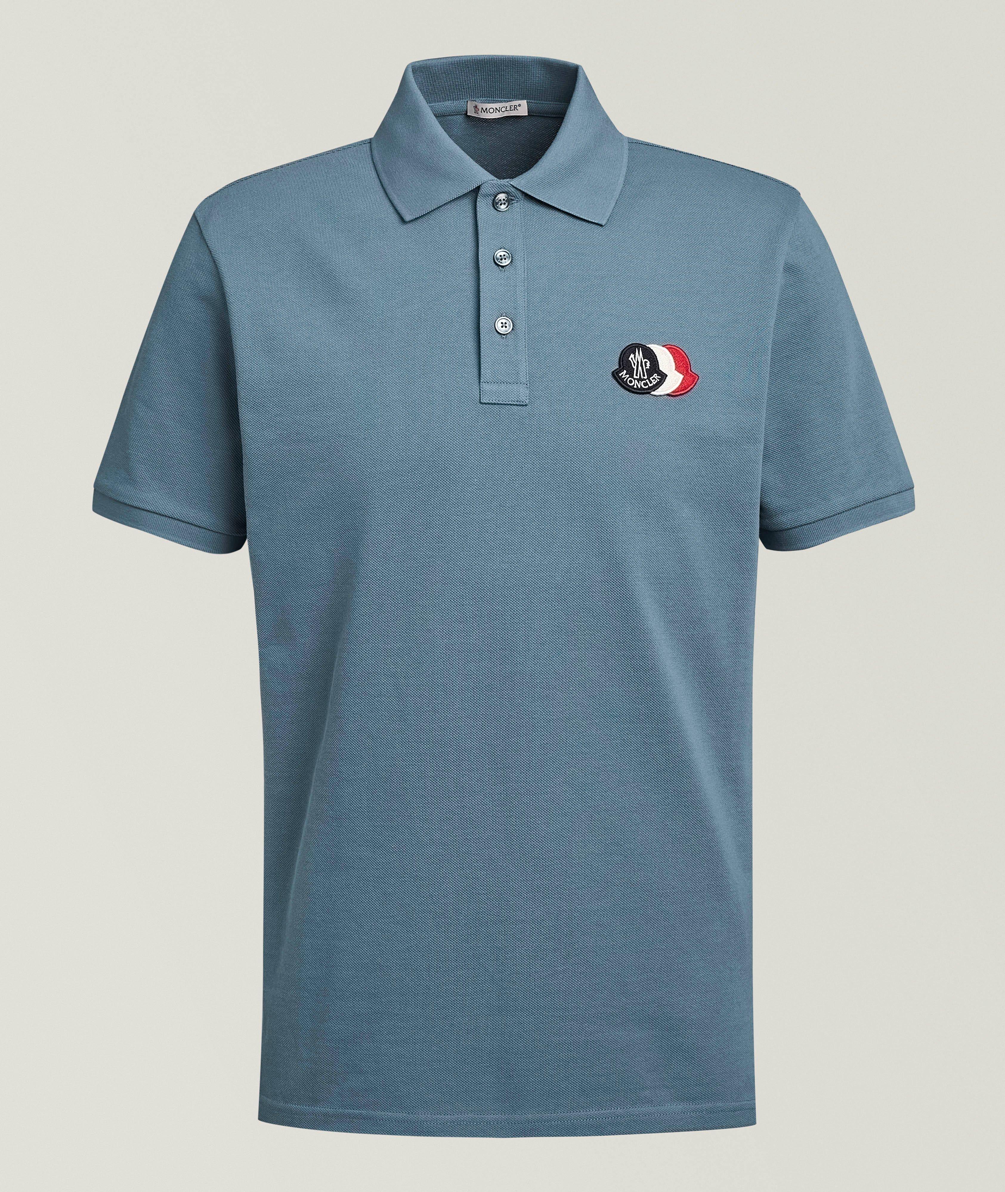 Moncler Polo piqué coton écusson logo