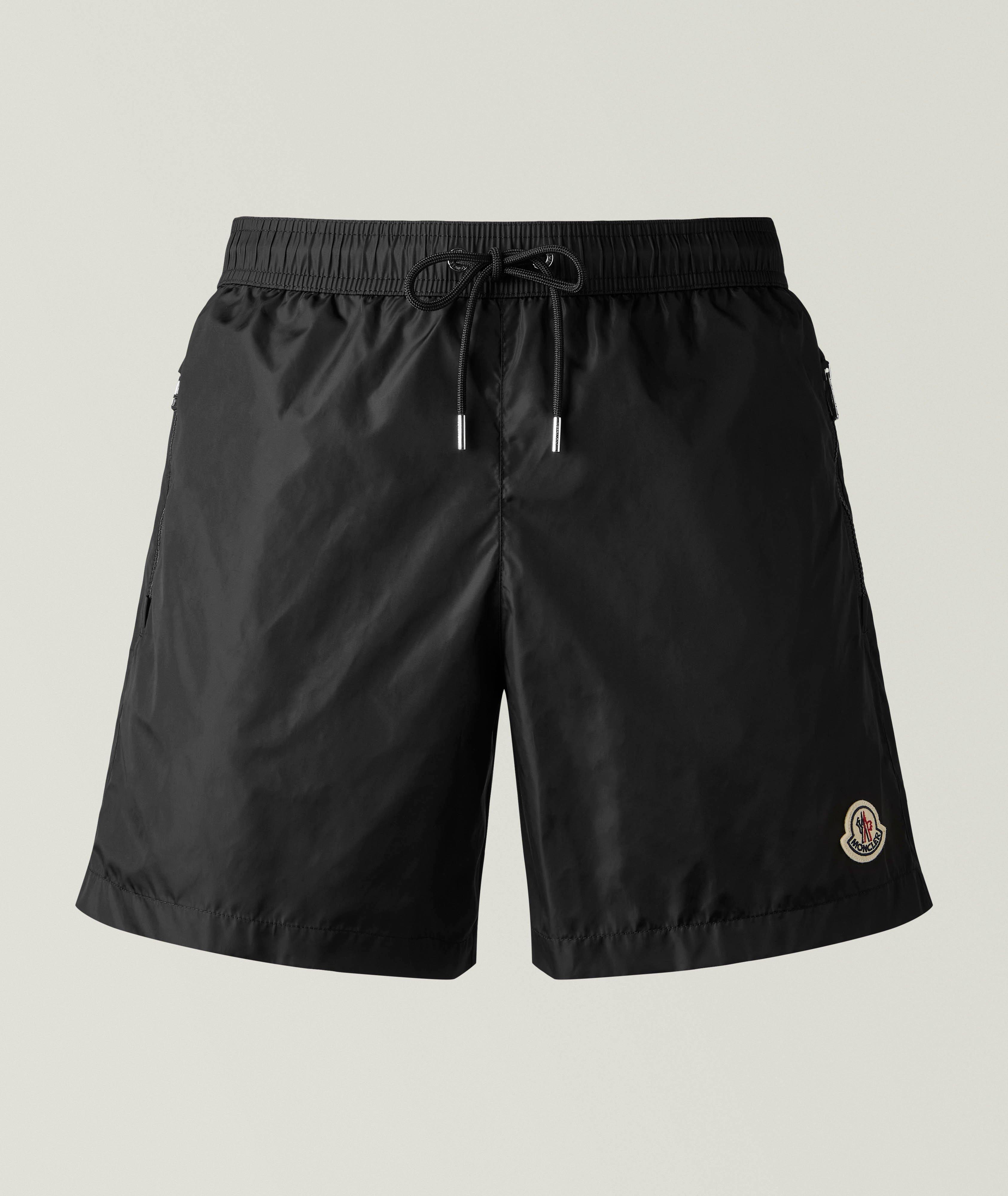 Moncler Logo Patch Swim Shorts