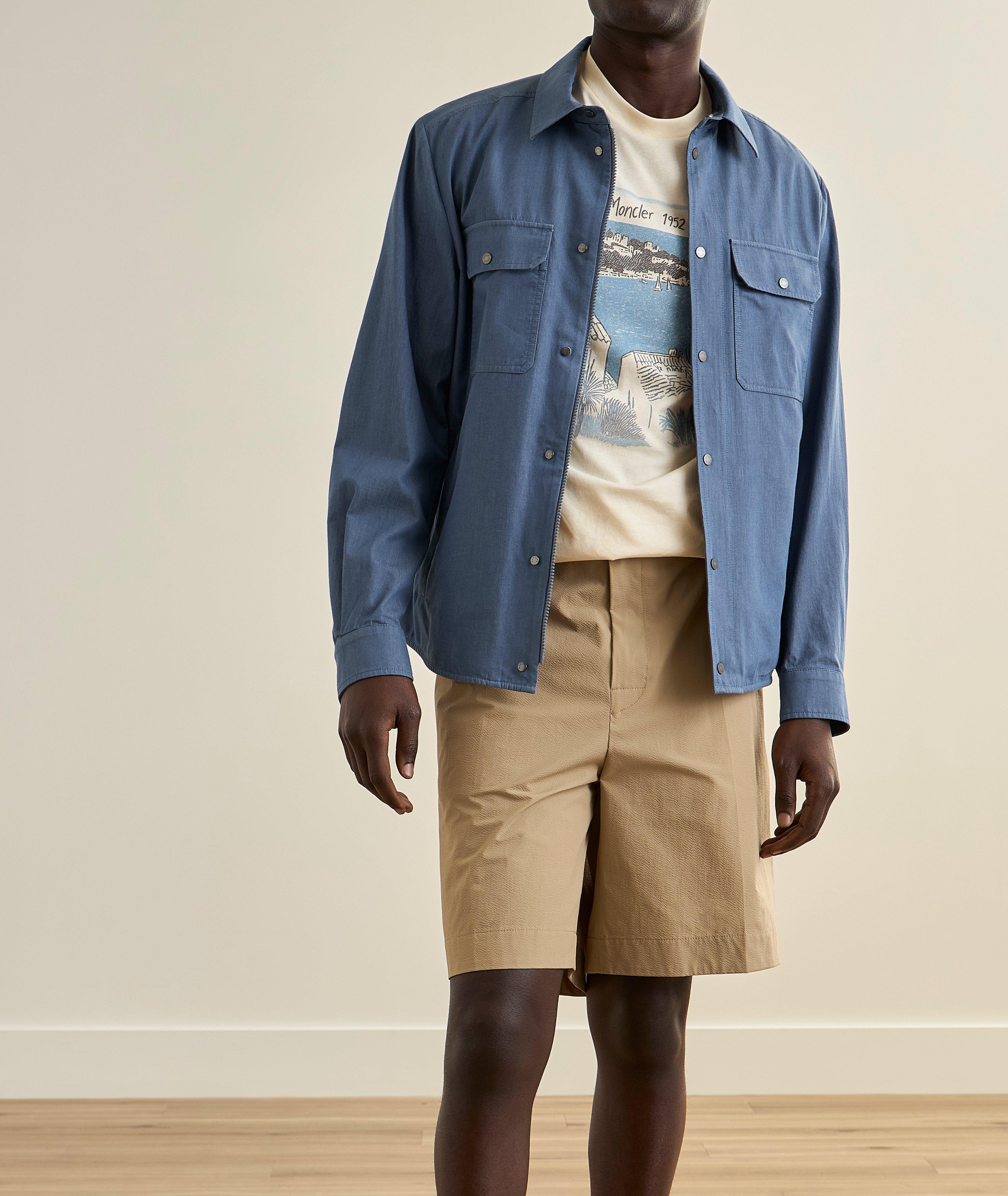 Seaside Print Cotton T-Shirt image 4