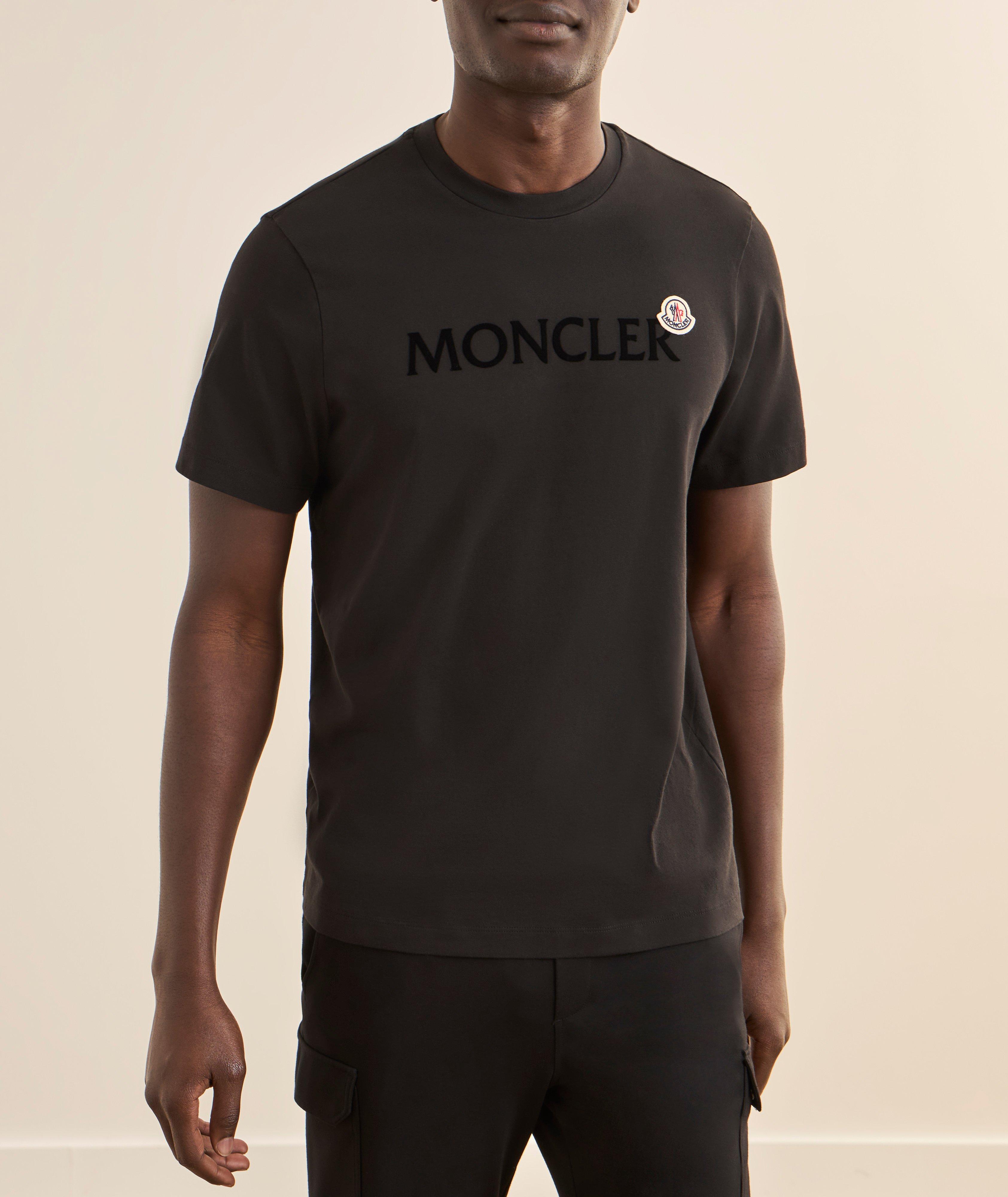 Flocked Logo Cotton T-Shirt  image 1