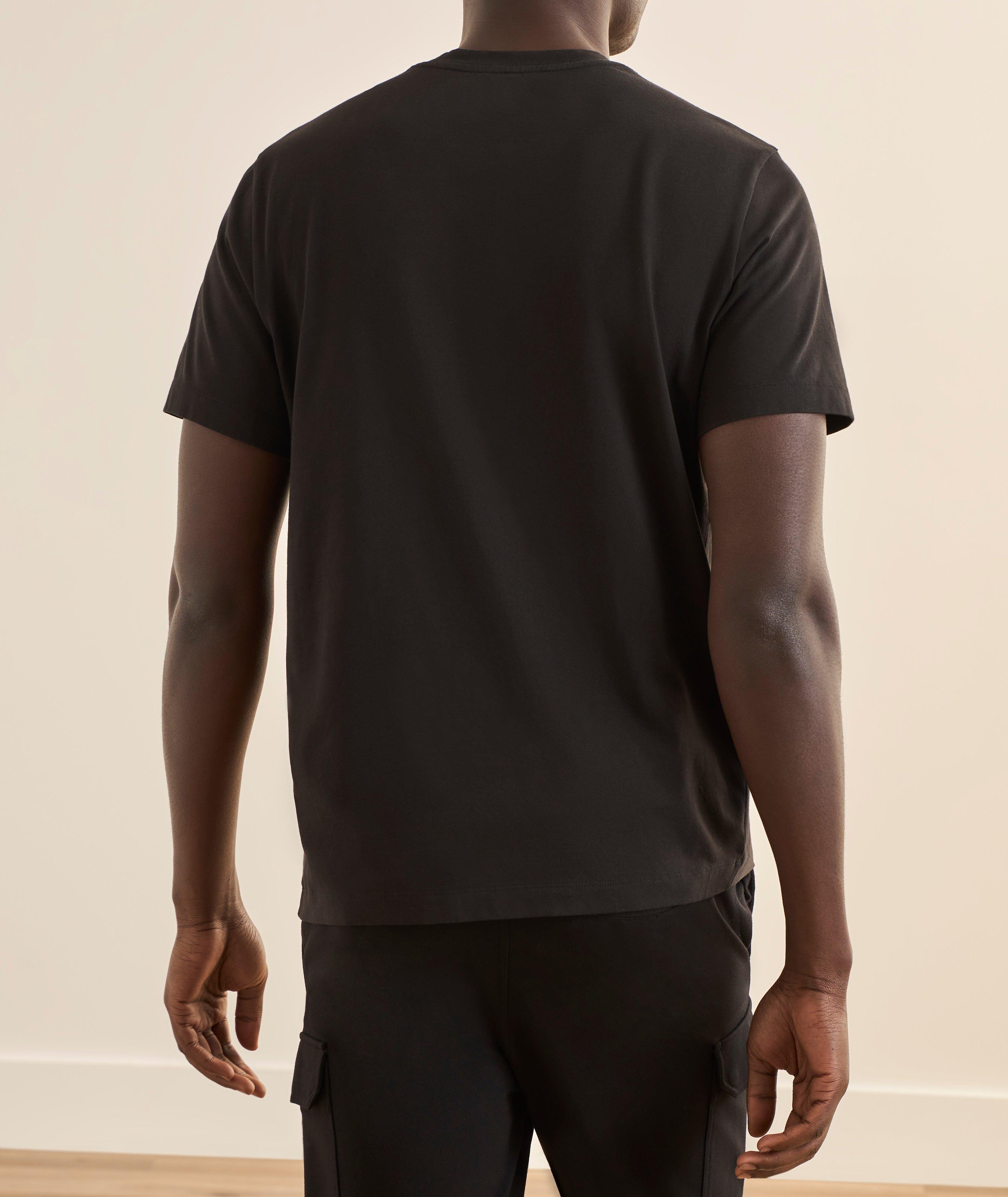 Flocked Logo Cotton T-Shirt  image 2