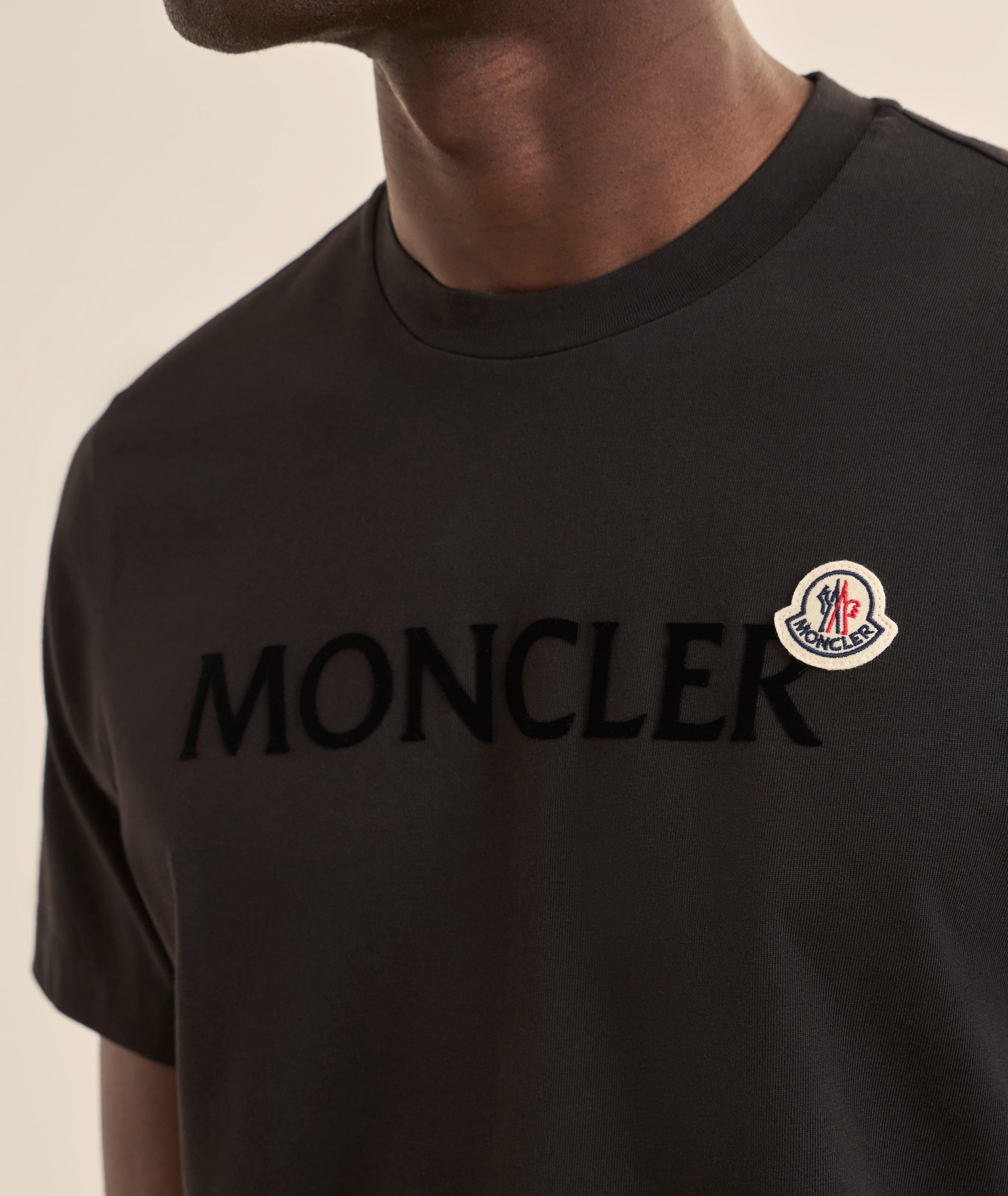 Flocked Logo Cotton T-Shirt  image 3