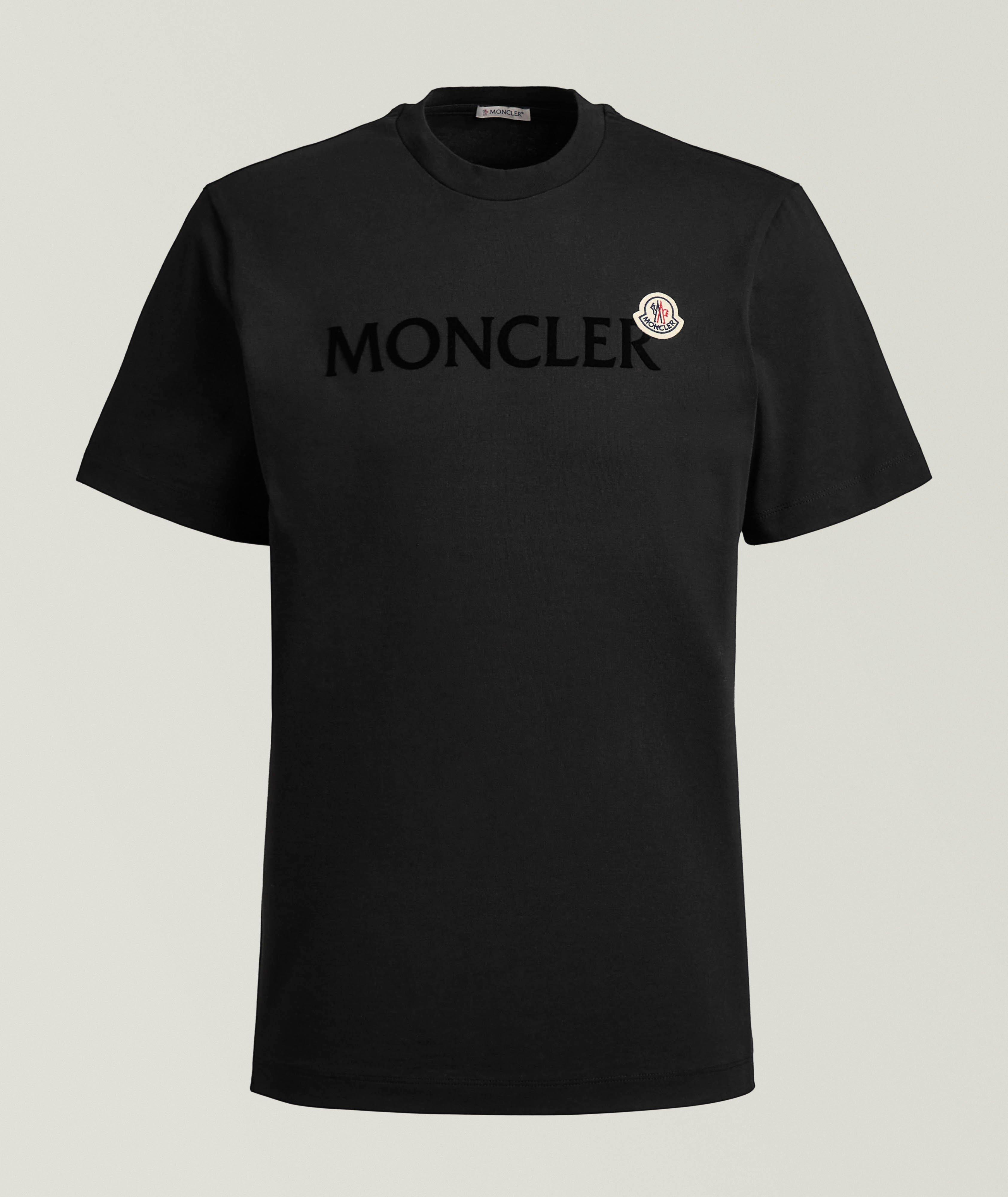 Flocked Logo Cotton T-Shirt  image 0