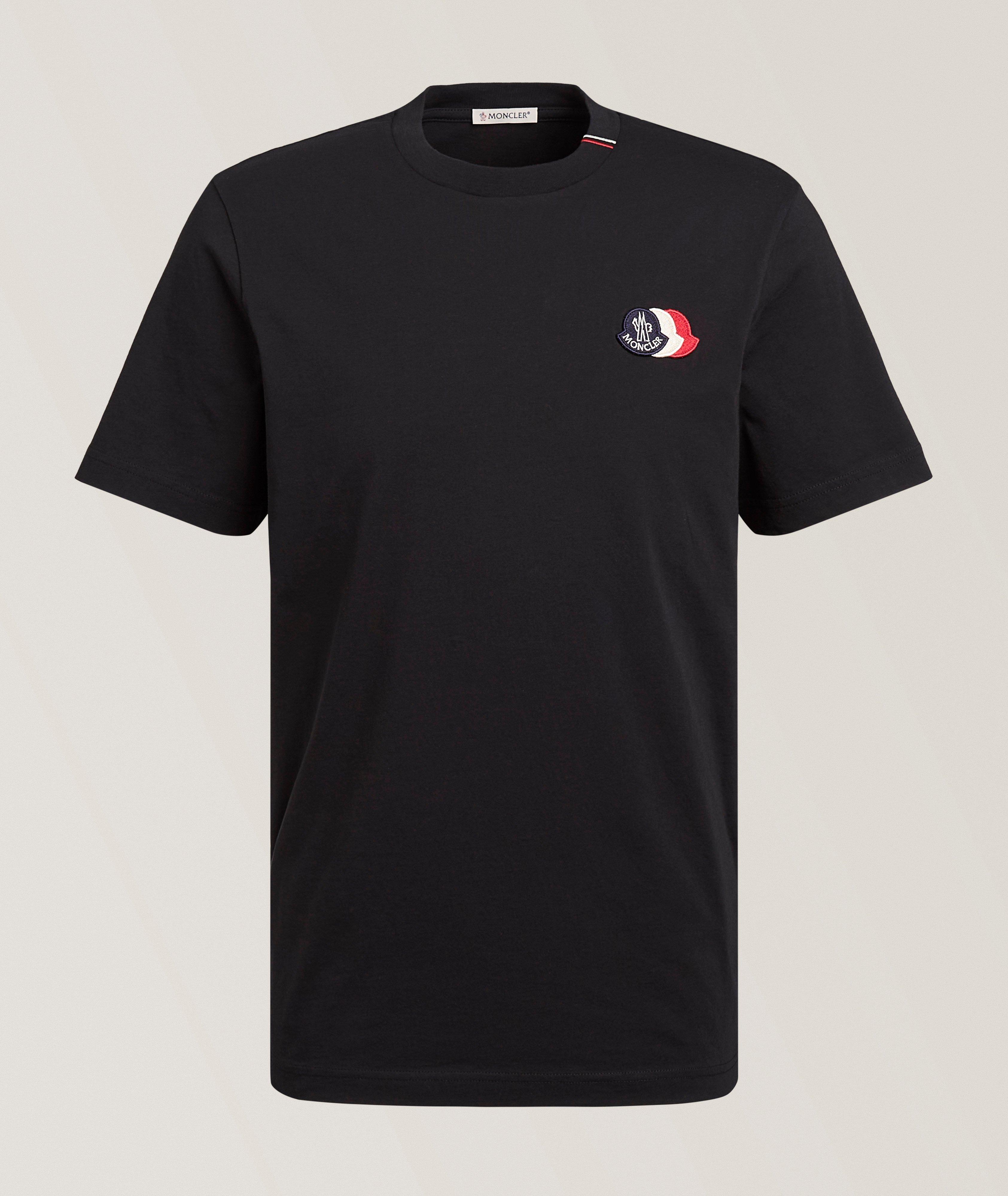 Moncler Overlapped Logo Cotton T-Shirt | T-Shirts | Harry Rosen