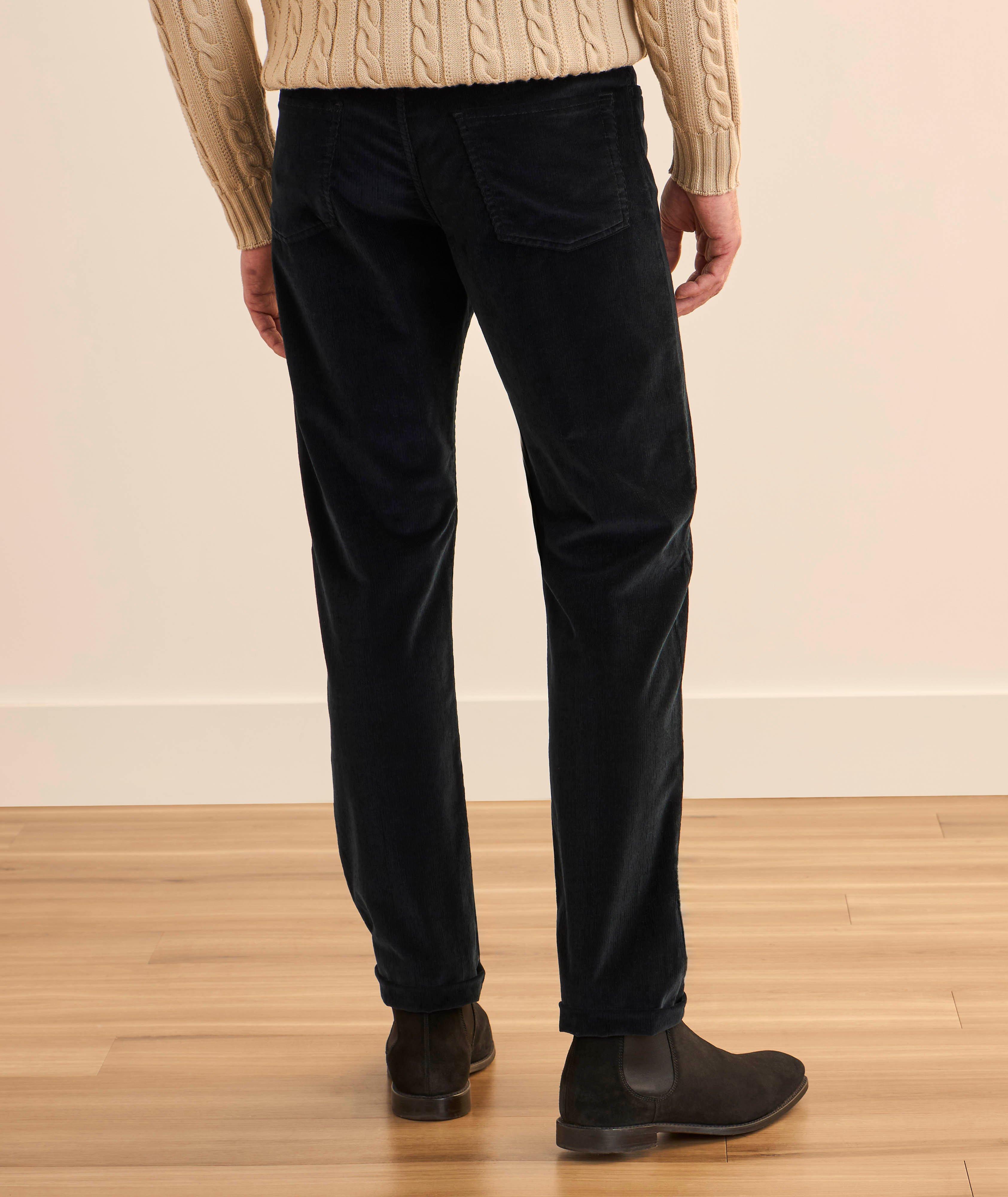 Pantalon en velours côtelé à côtes fines image 2