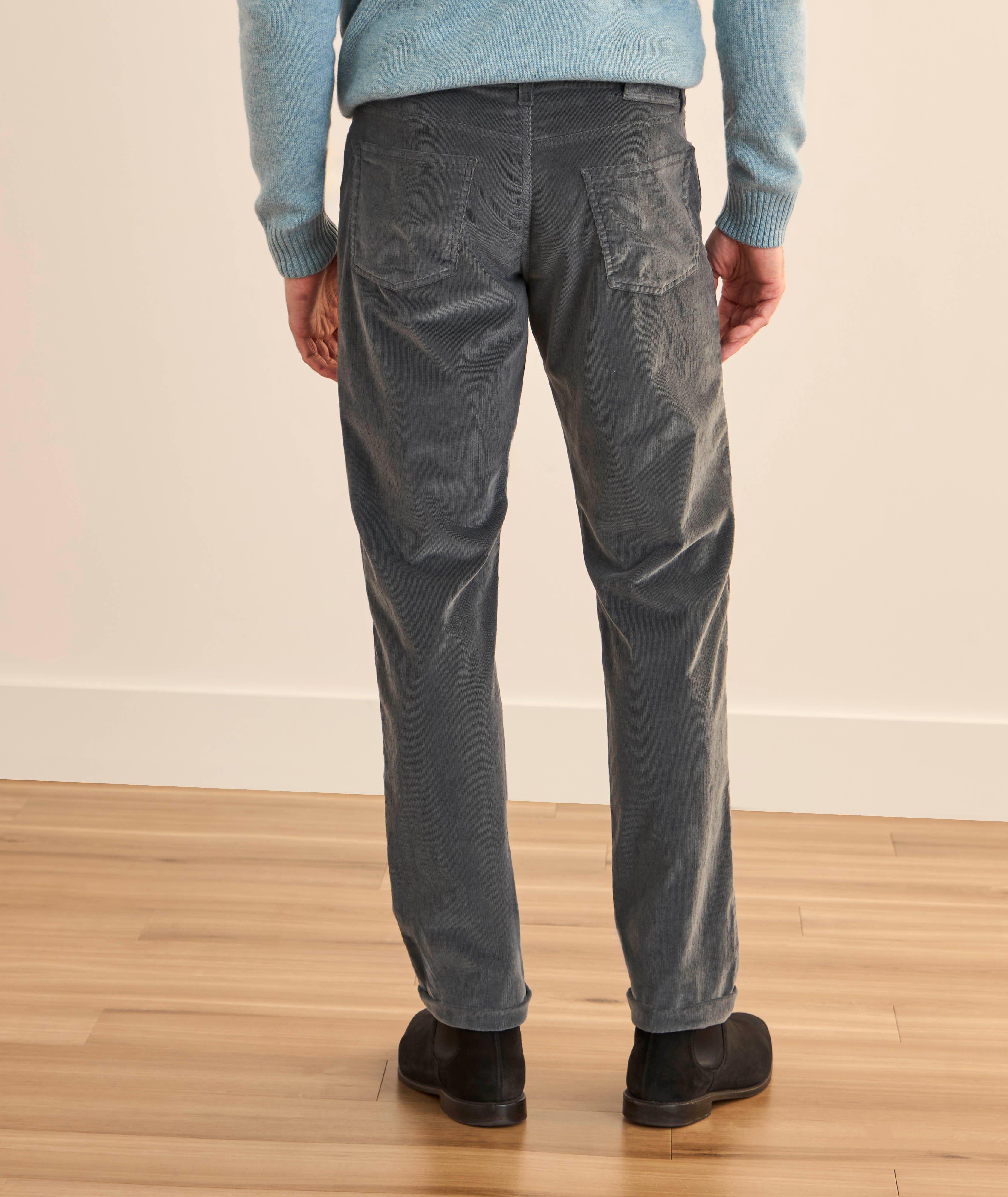 Pantalon en velours côtelé à côtes fines image 1