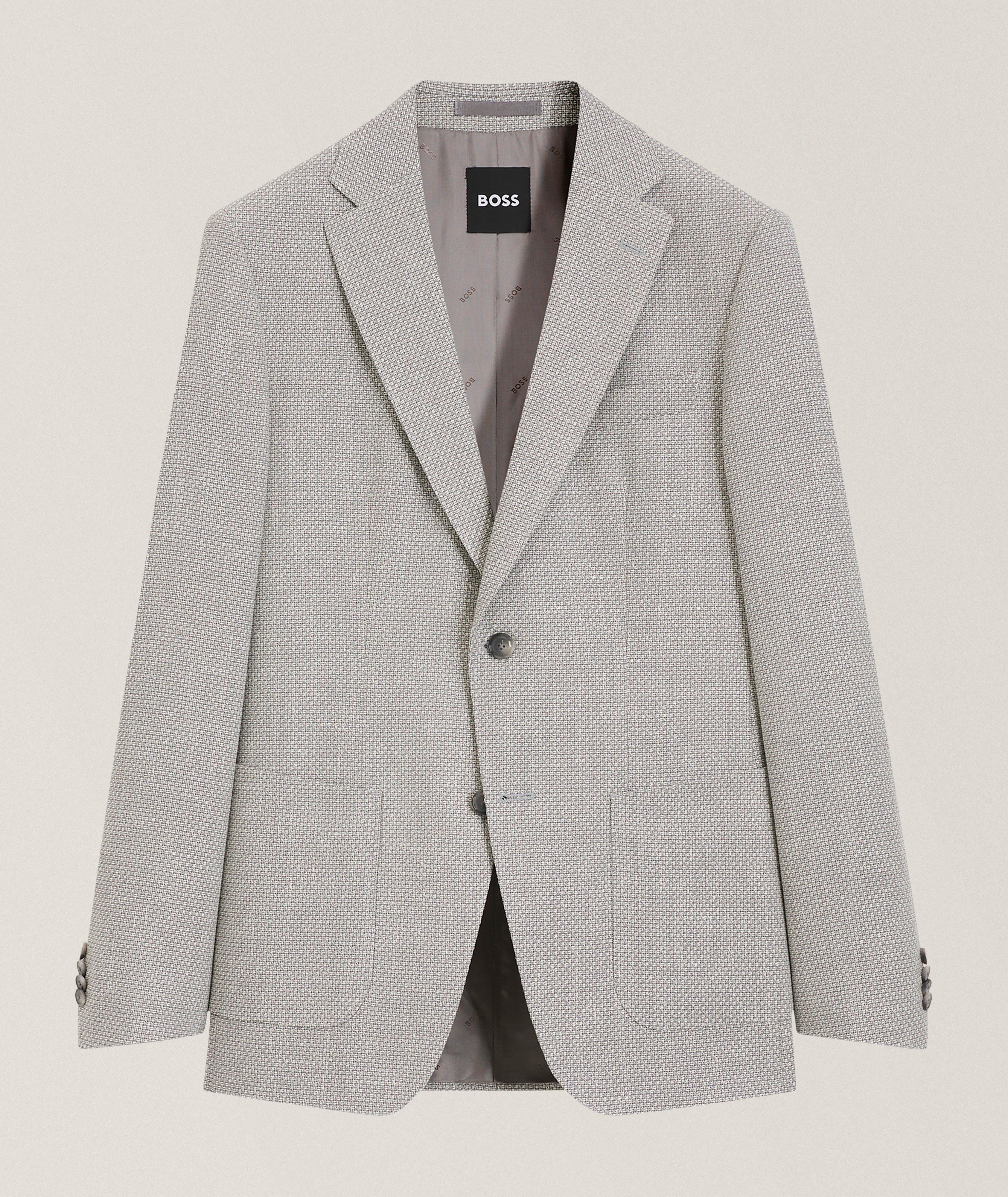 BOSS Veston sport laine-mélange Hutson coupe-ajustée