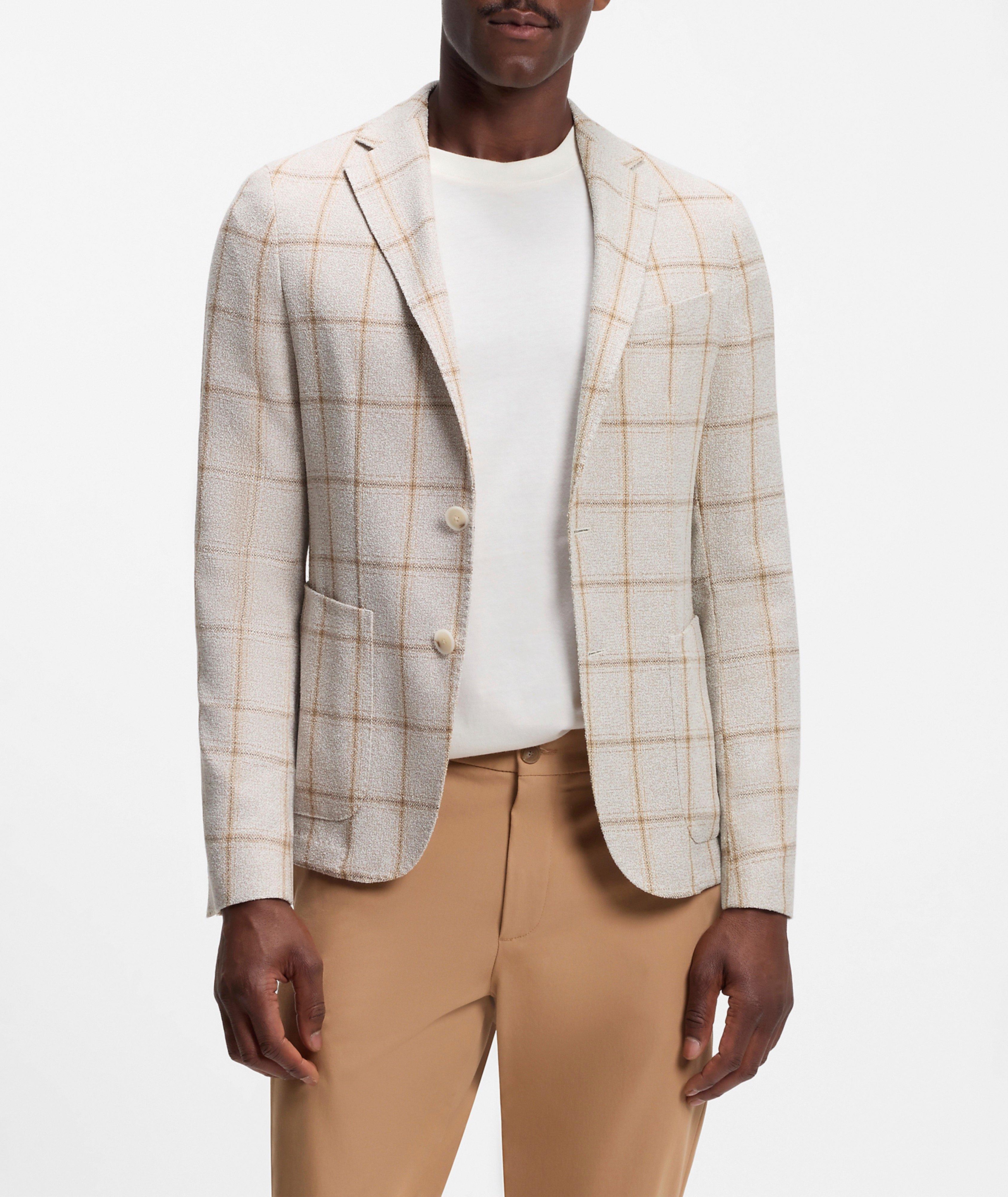 BOSS Hanry Windowpane Wool-Blend Sport Jacket | Sport Jackets