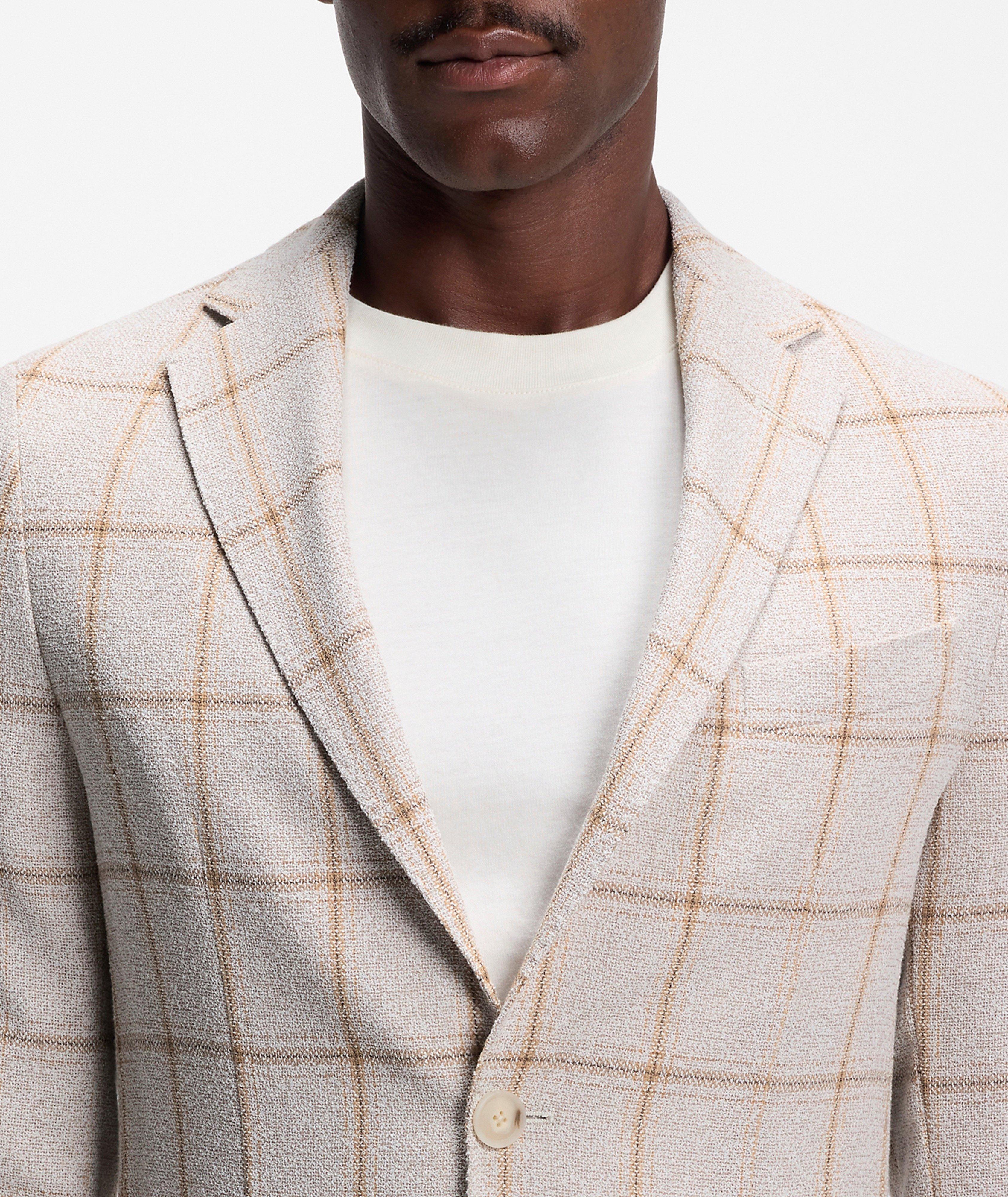 BOSS Hanry Windowpane Wool-Blend Sport Jacket | Sport Jackets