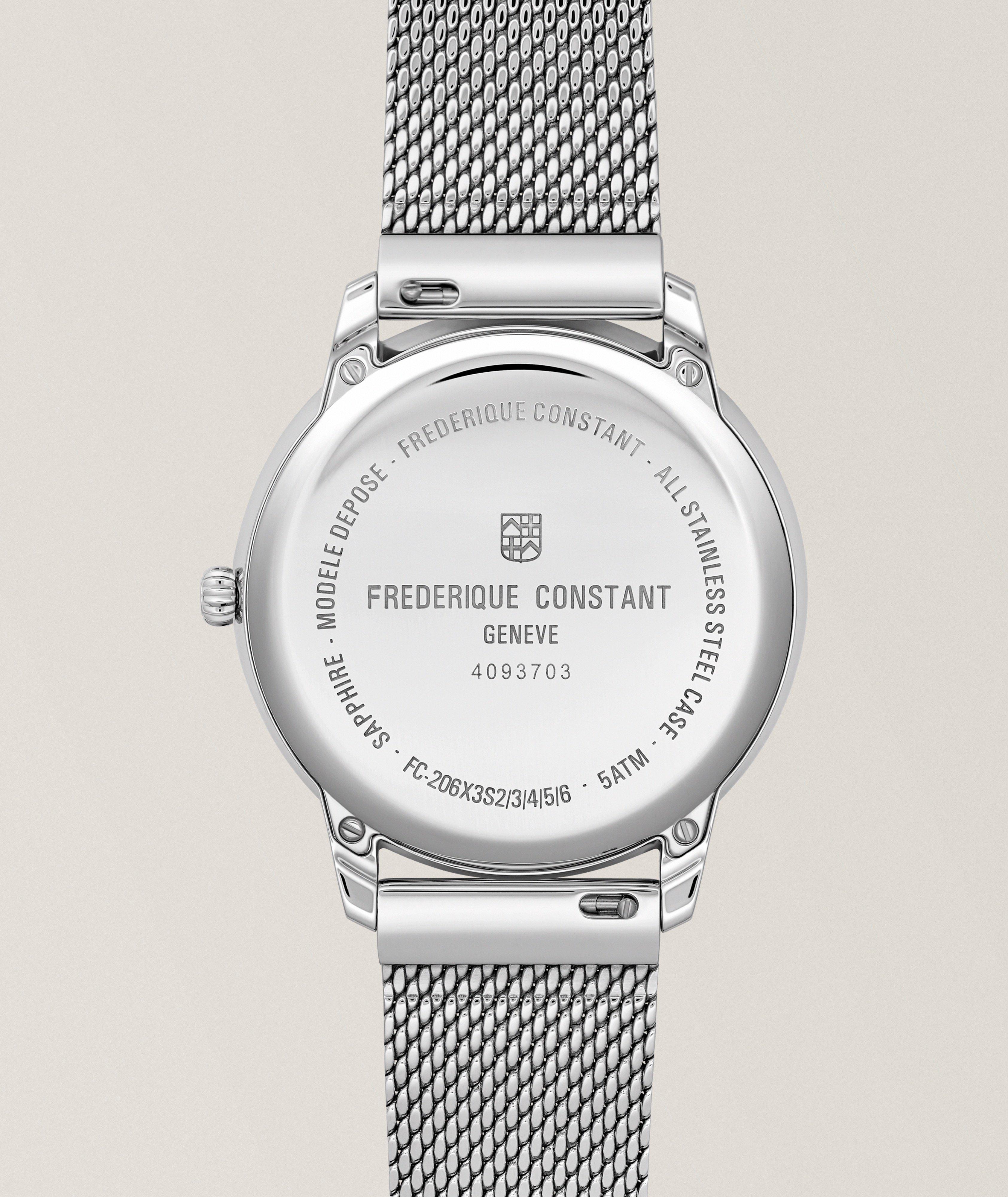 Montre Classics Moneta phase de lune cuir image 4