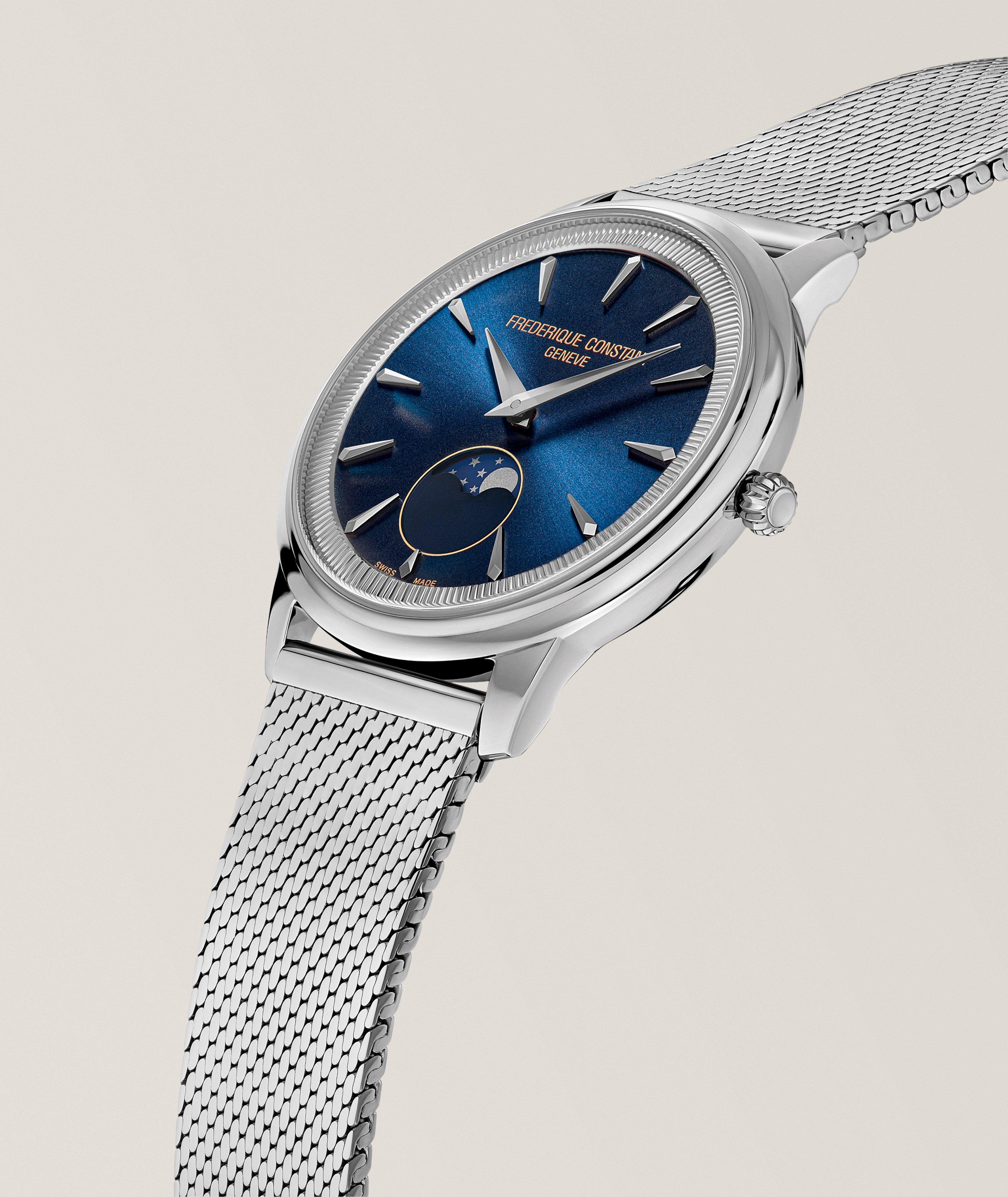 Montre Classics Moneta phase de lune cuir image 5