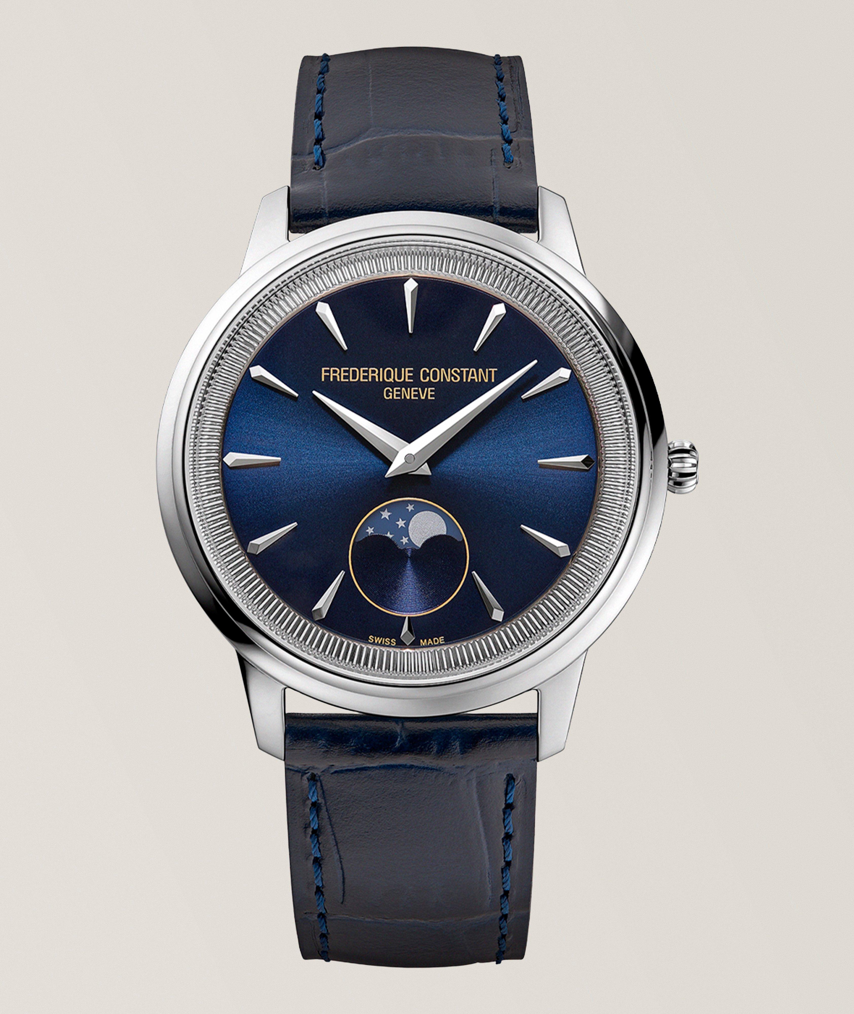 Montre Classics Moneta phase de lune cuir image 0