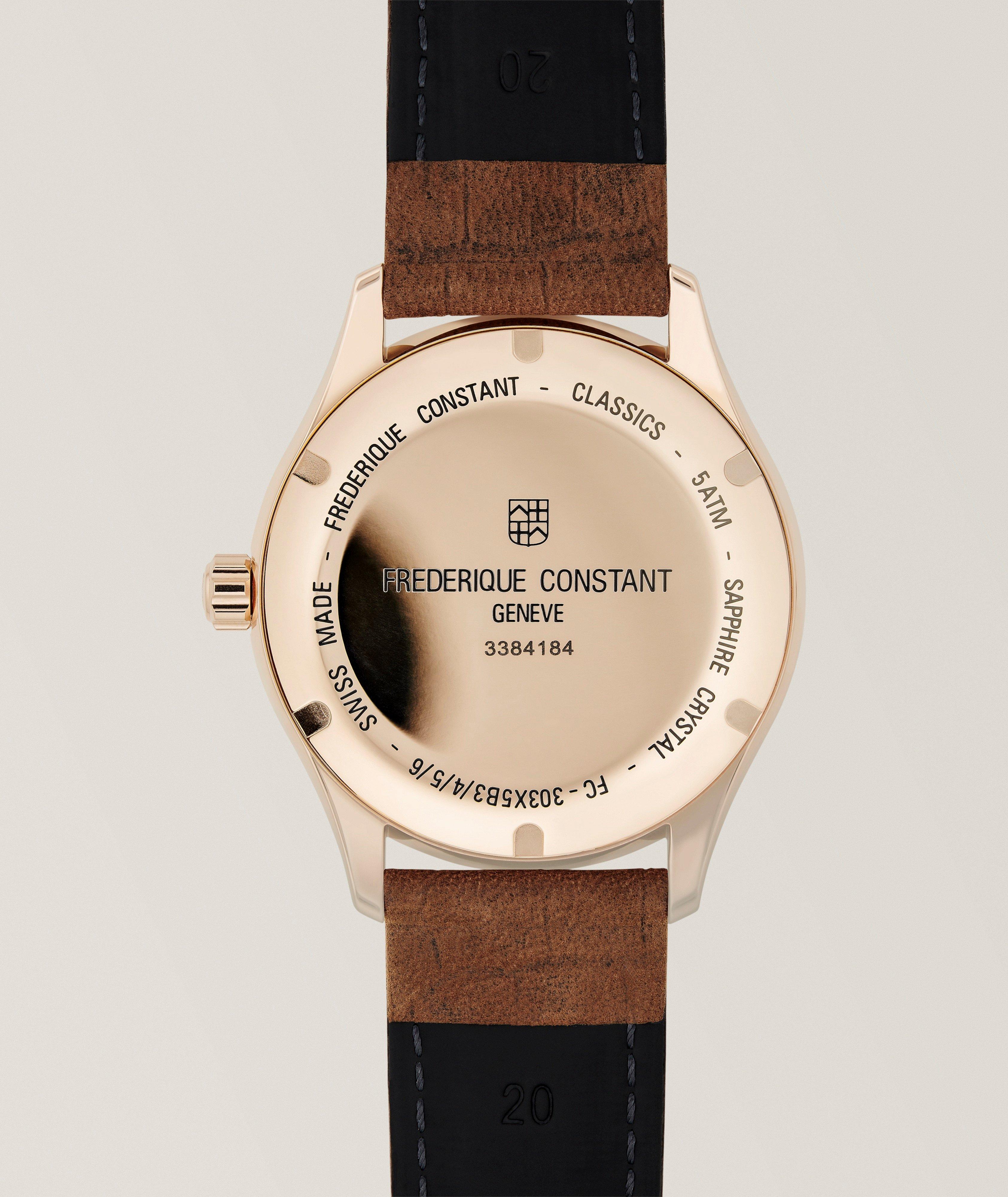 Montre Classics Index automatique cuir nubuck image 1