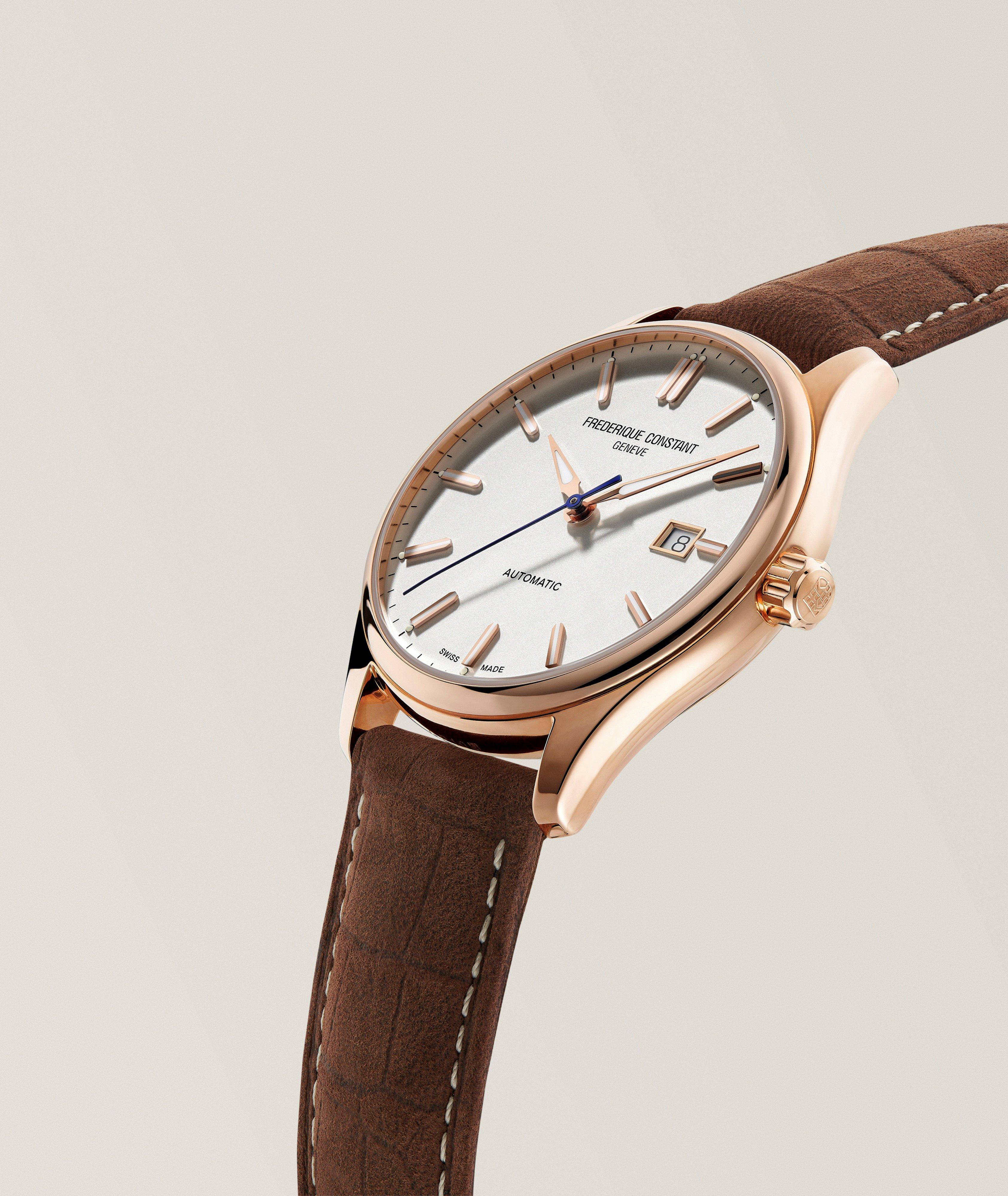 Montre Classics Index automatique cuir nubuck image 2