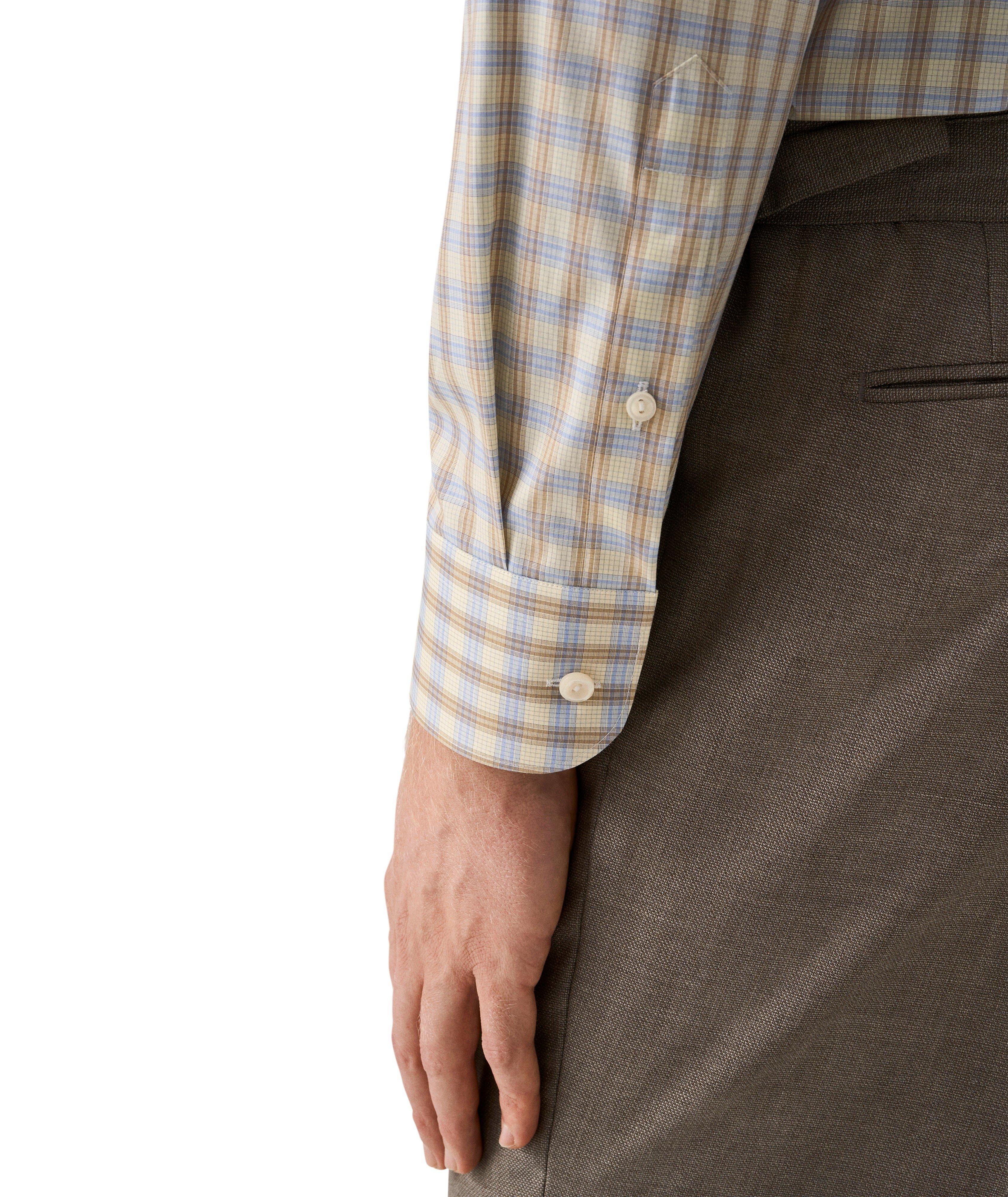 Chemise habillée popeline brise carreauté coupe-ajustée image 4