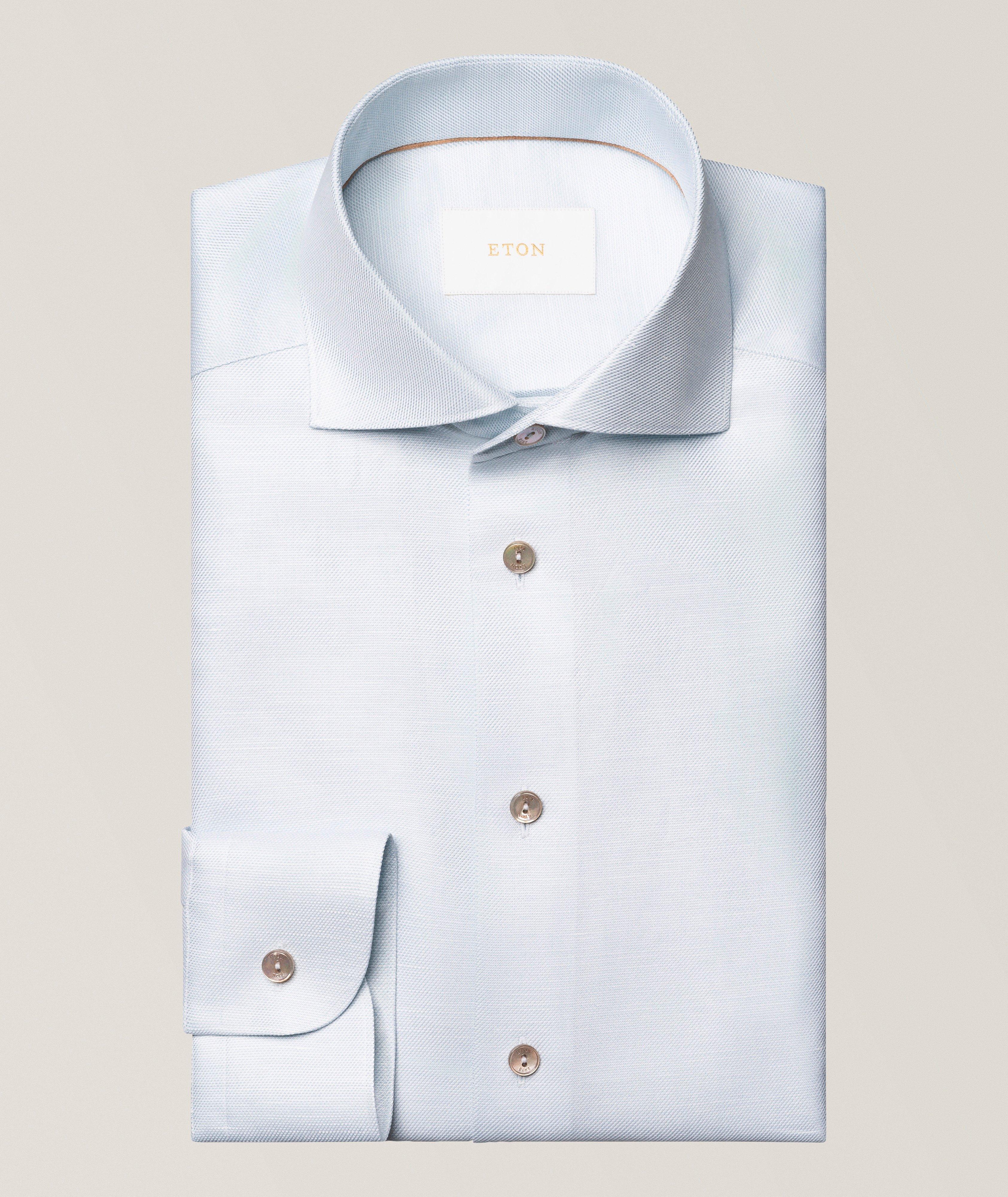 Eton Contemporary-Fit Cotton-Linen Dress Shirt