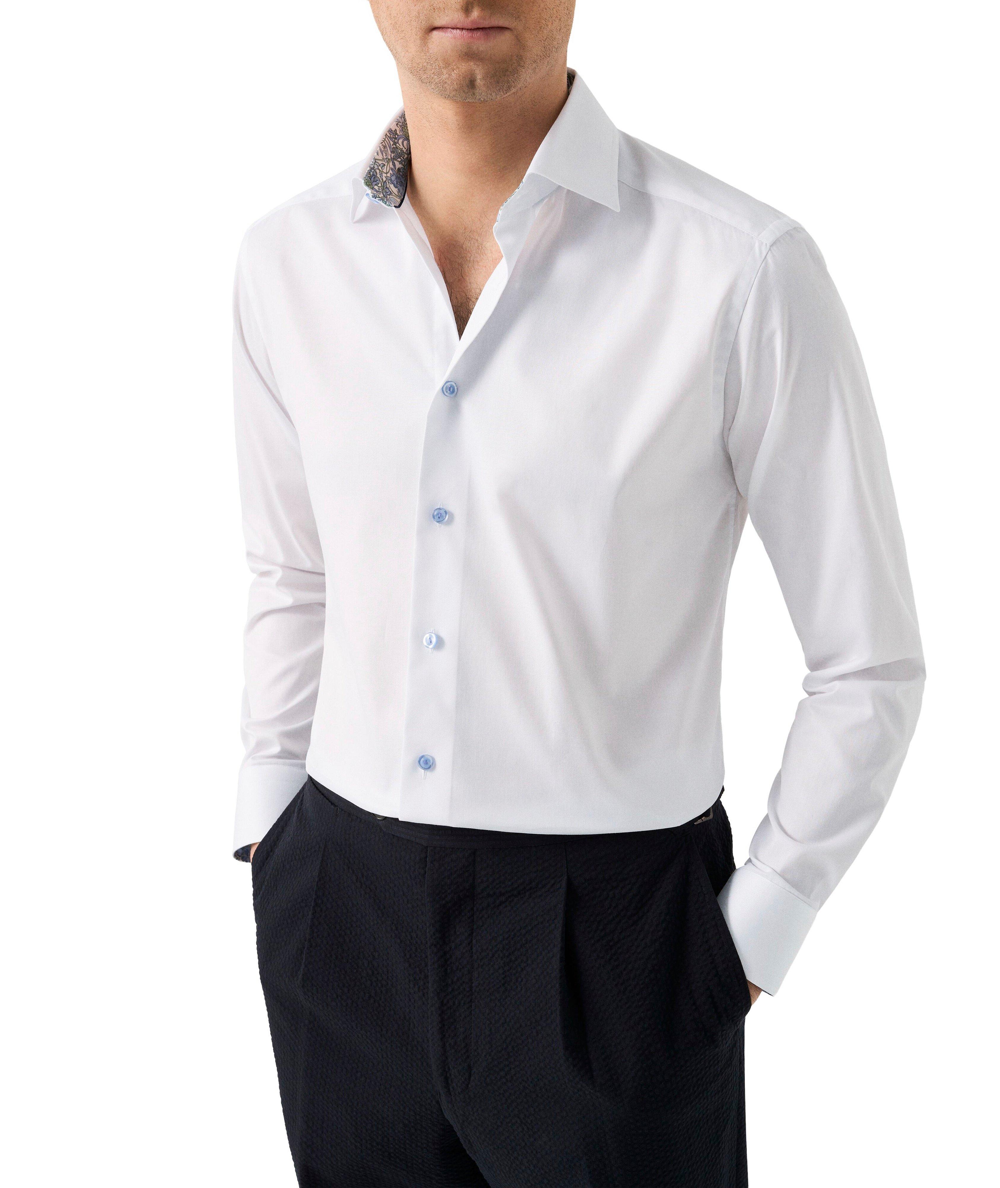 Slim-Fit Floral-Effect Dress Shirt image 1