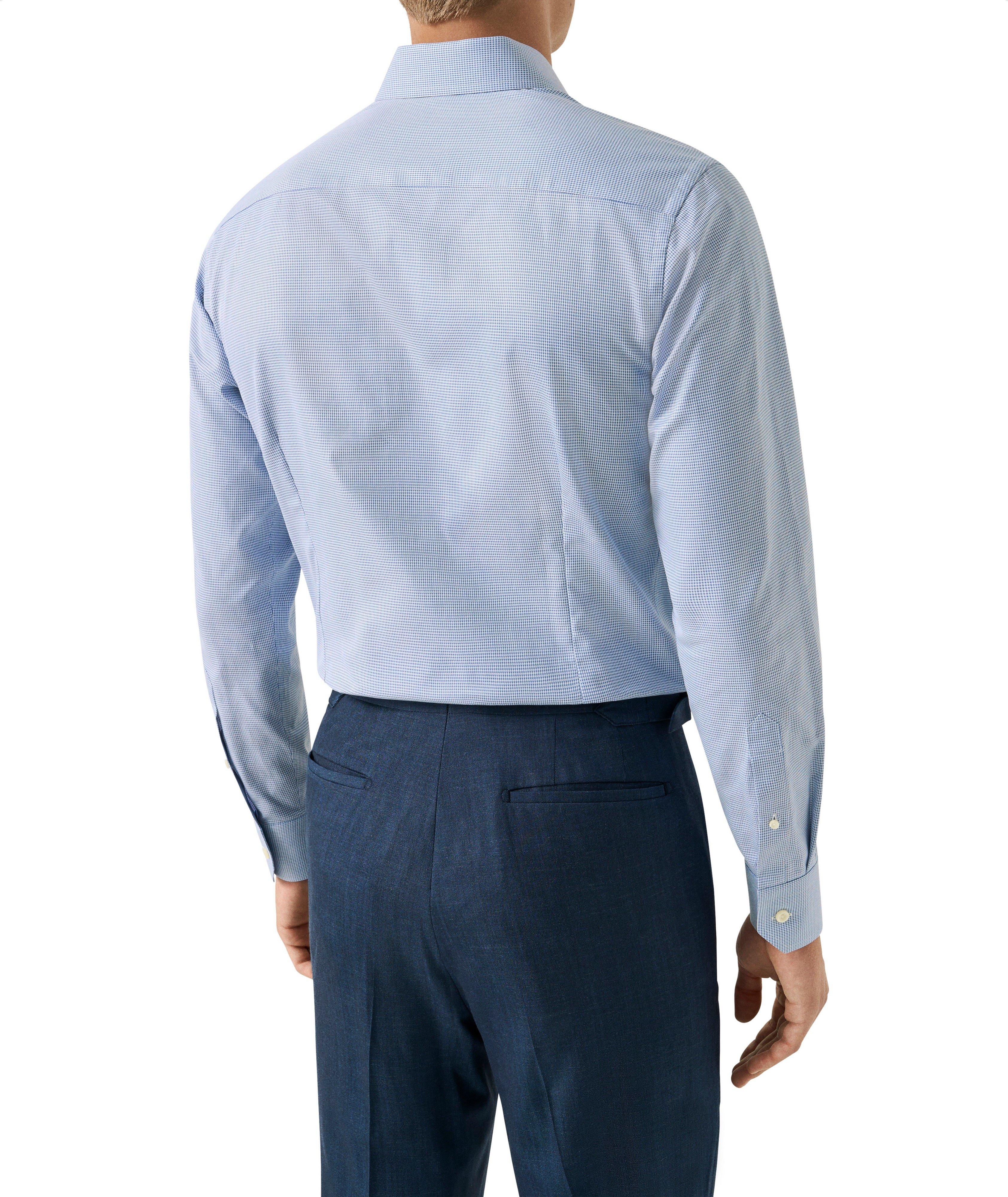 Chemise habillée sergé pied-de-poule coupe-contemporaine image 2