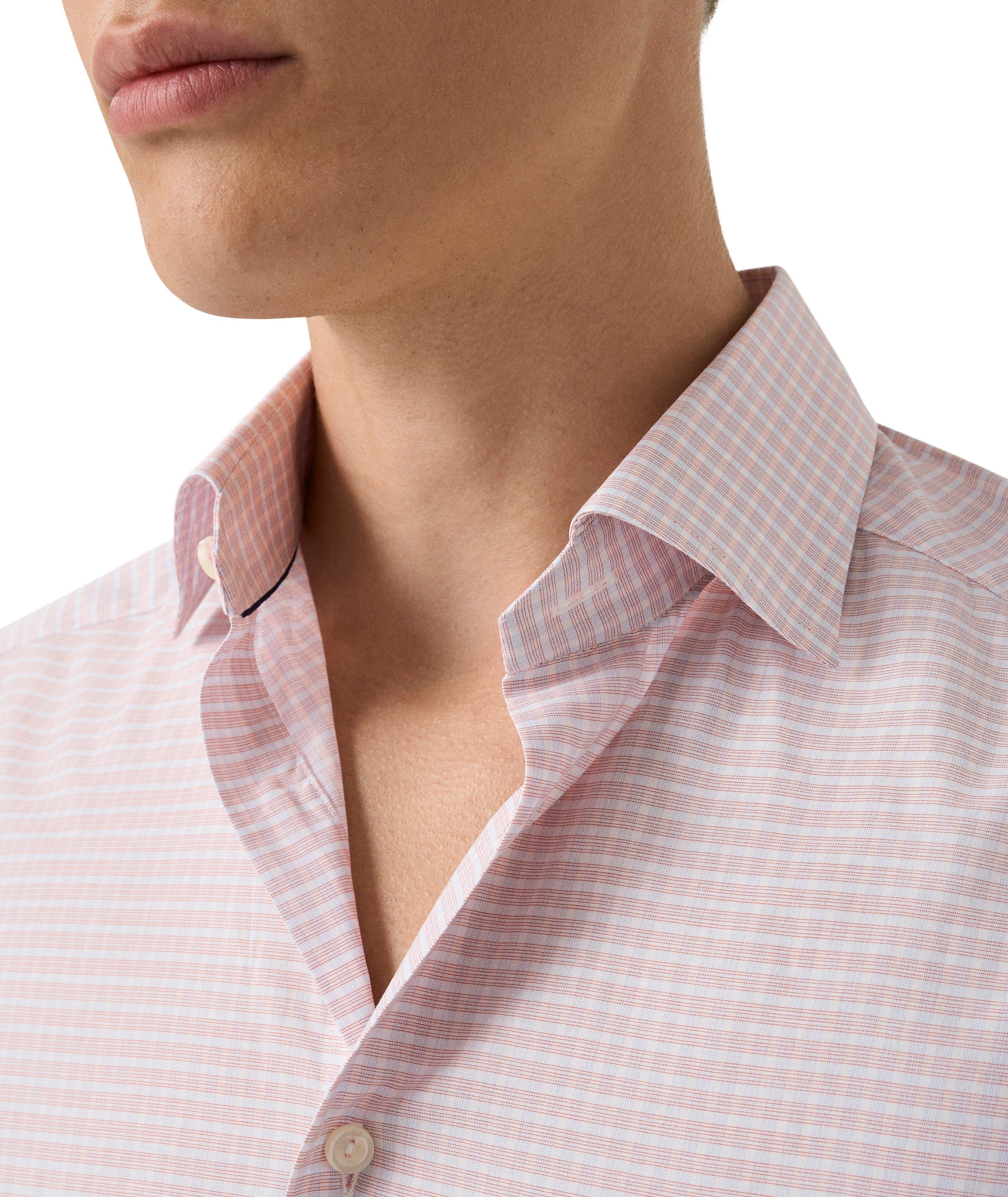 Chemise habillée sergé carreaux coupe-contemporaine image 3