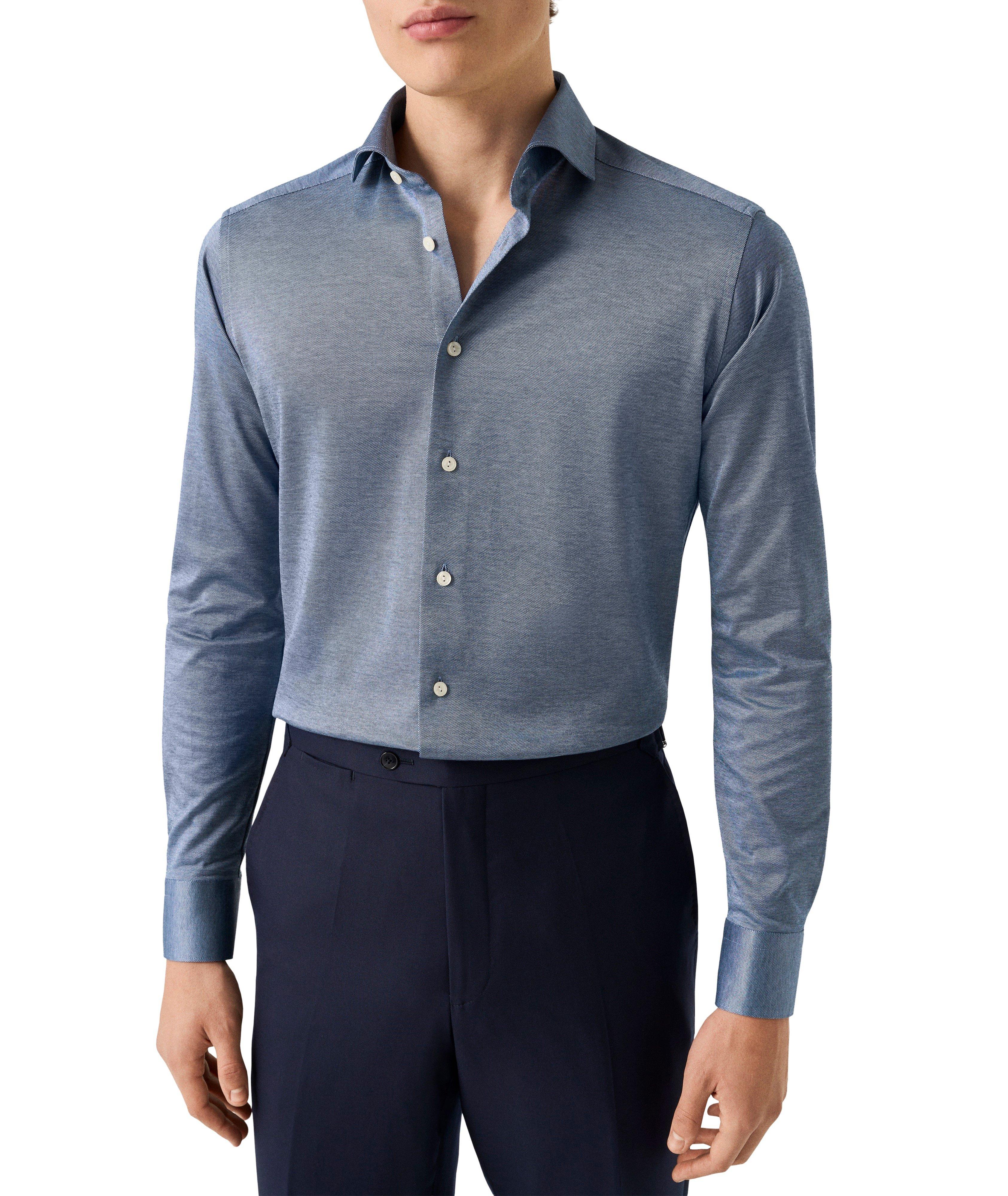Slim-Fit Filo Di Scozia Knit Shirt image 1