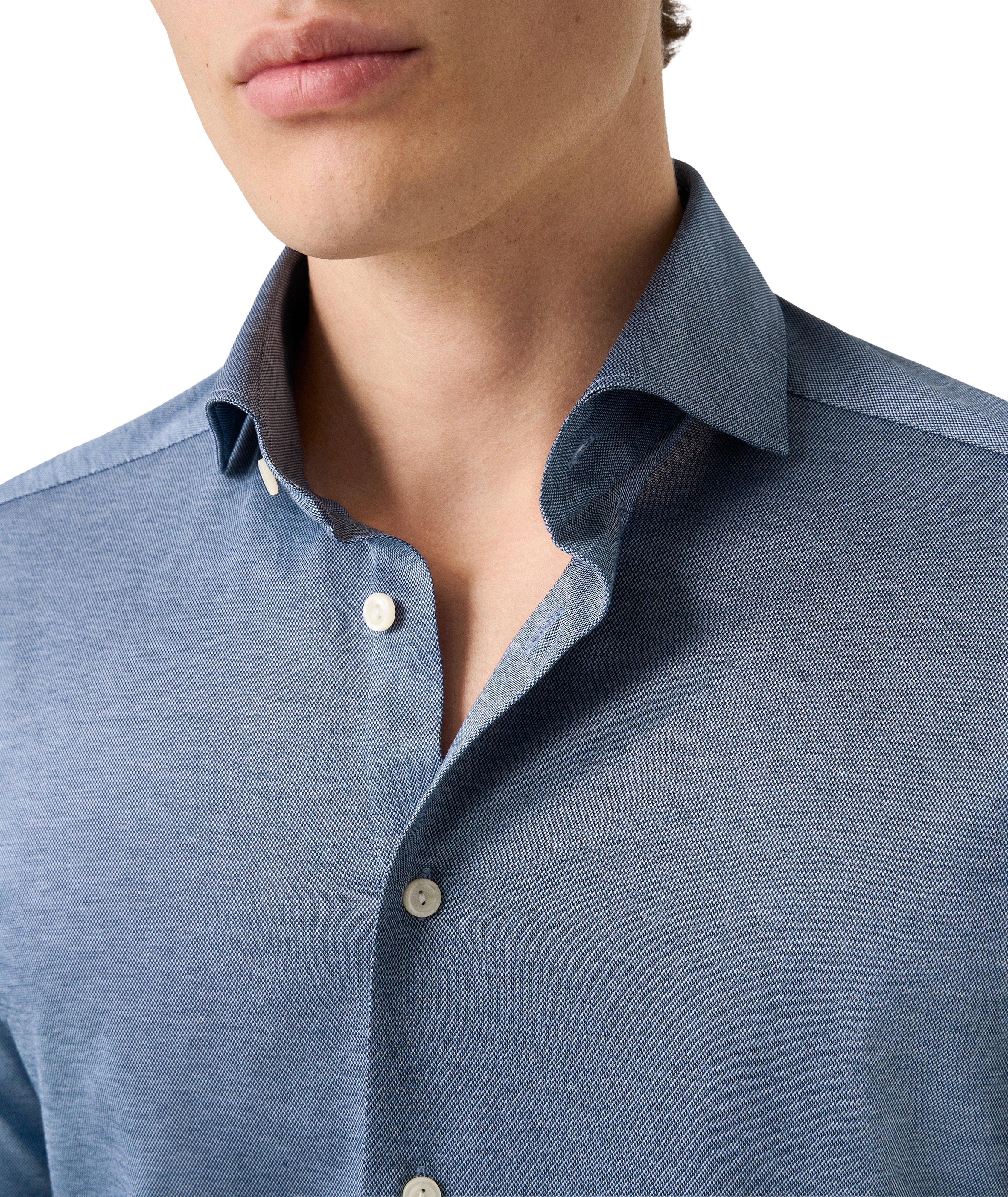 Slim-Fit Filo Di Scozia Knit Shirt image 3