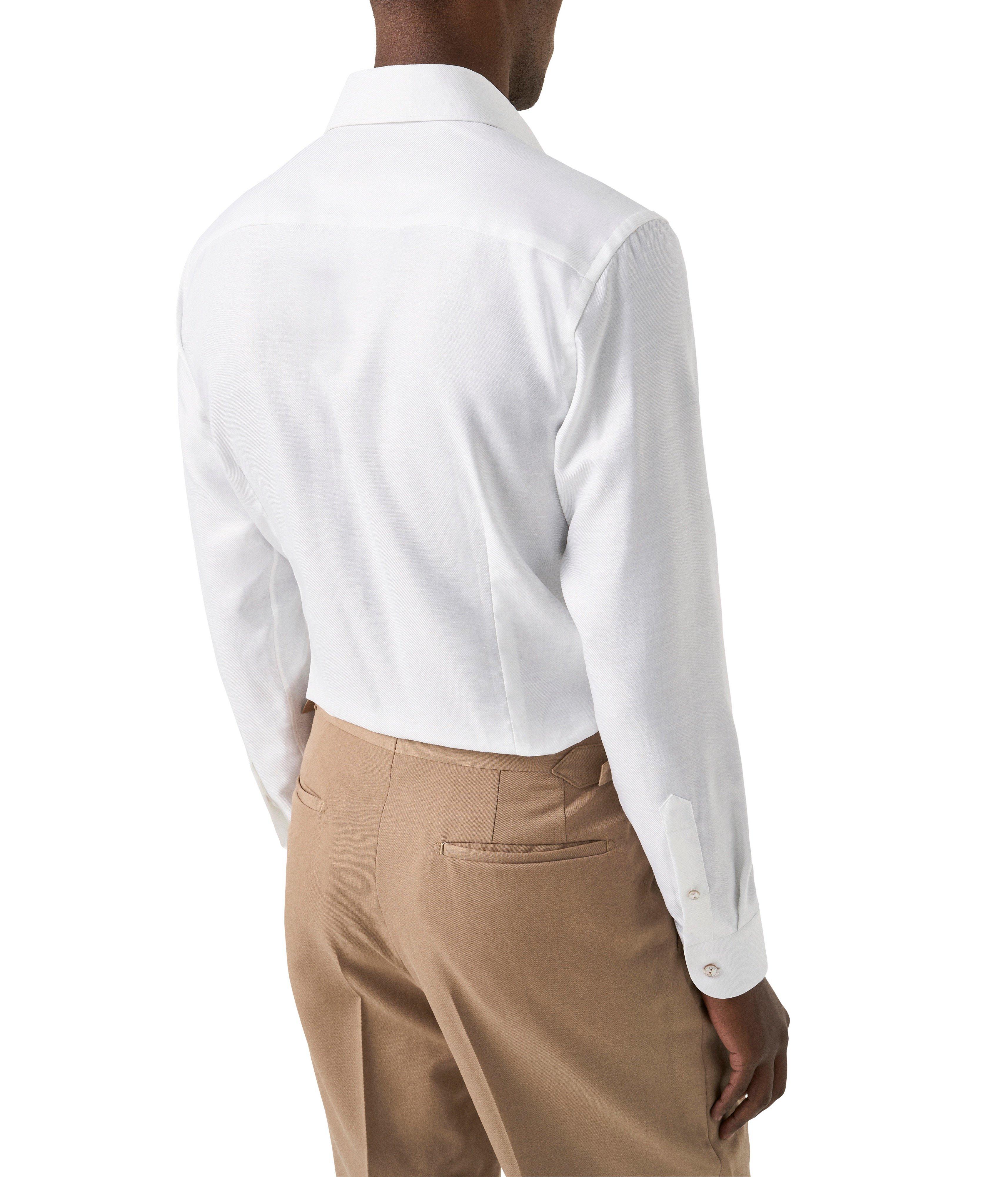 Slim-Fit Semi-Solid Dress Shirt image 2