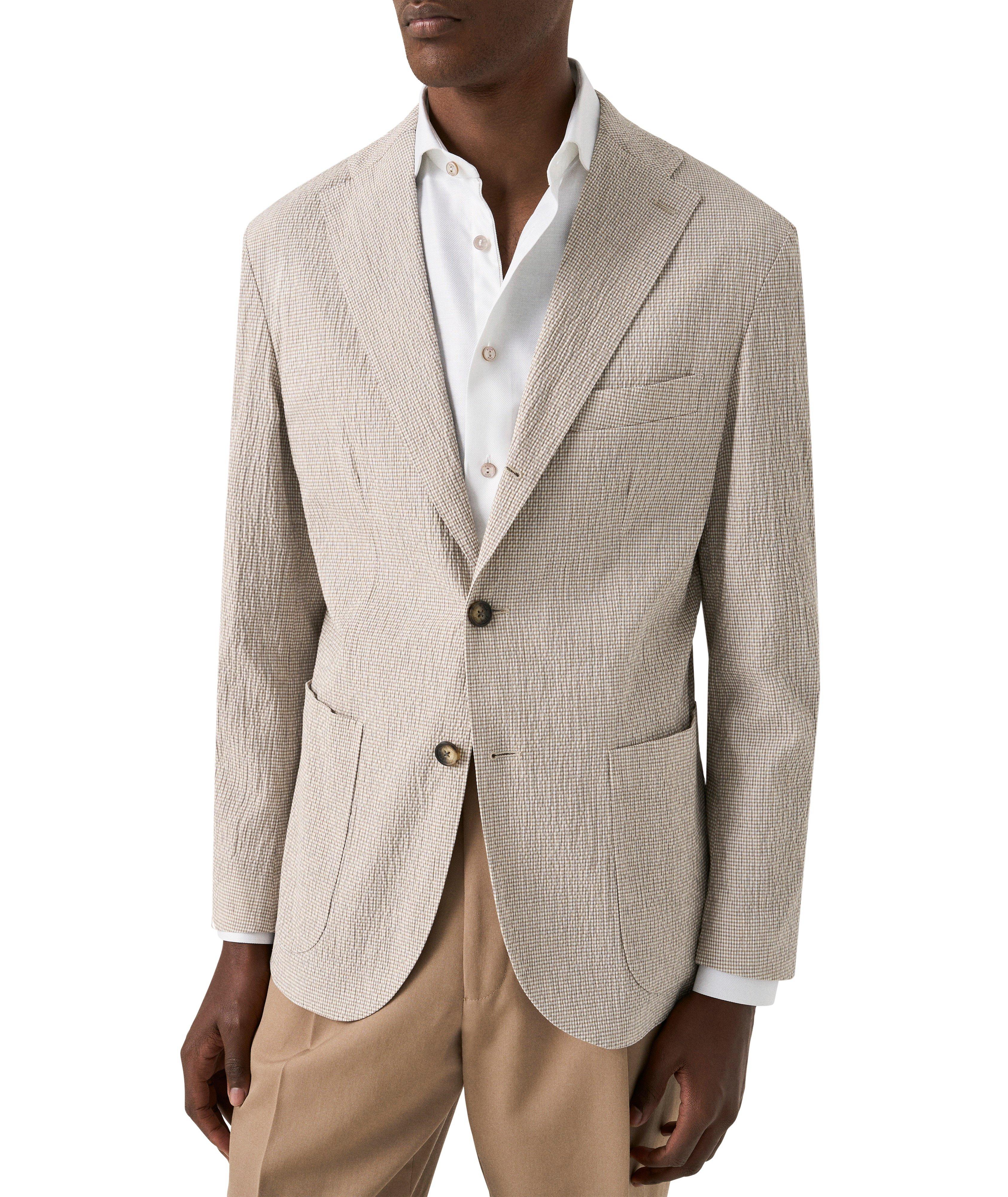 Slim-Fit Semi-Solid Dress Shirt image 6