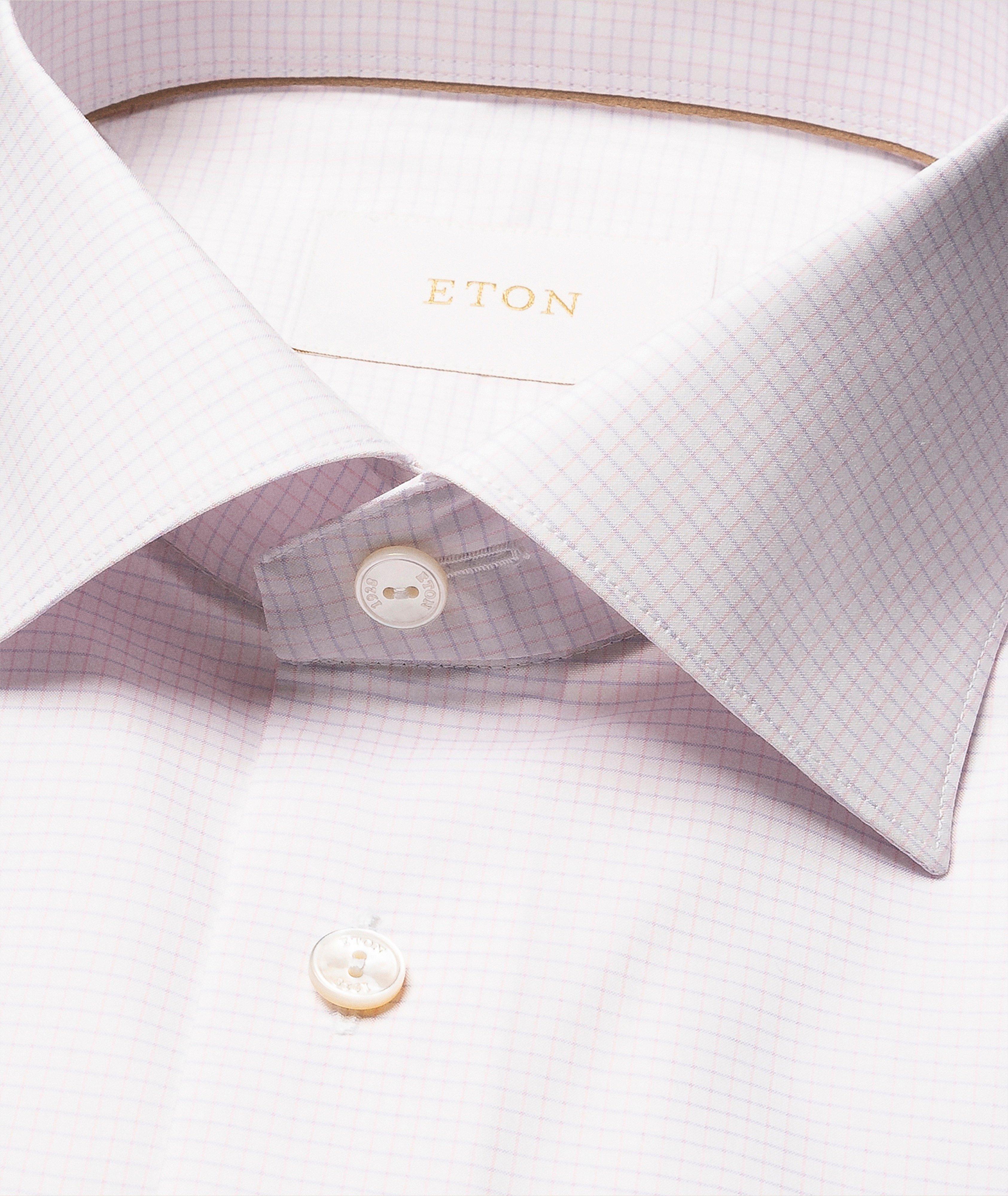 Slim-Fit Micro-Check Supima Cotton Shirt image 1